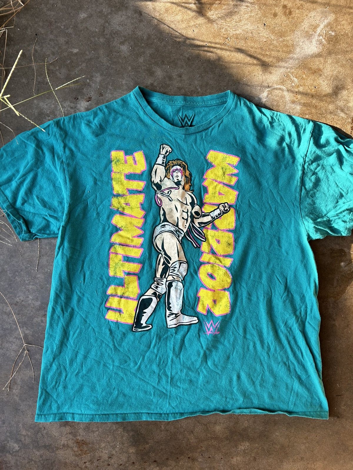 Vintage × WWE Vintage Y2K WWE Ultimate Warrior Teal T Shirt Size XL Size US XL / EU 56 / 4 - 1 Thumbnail