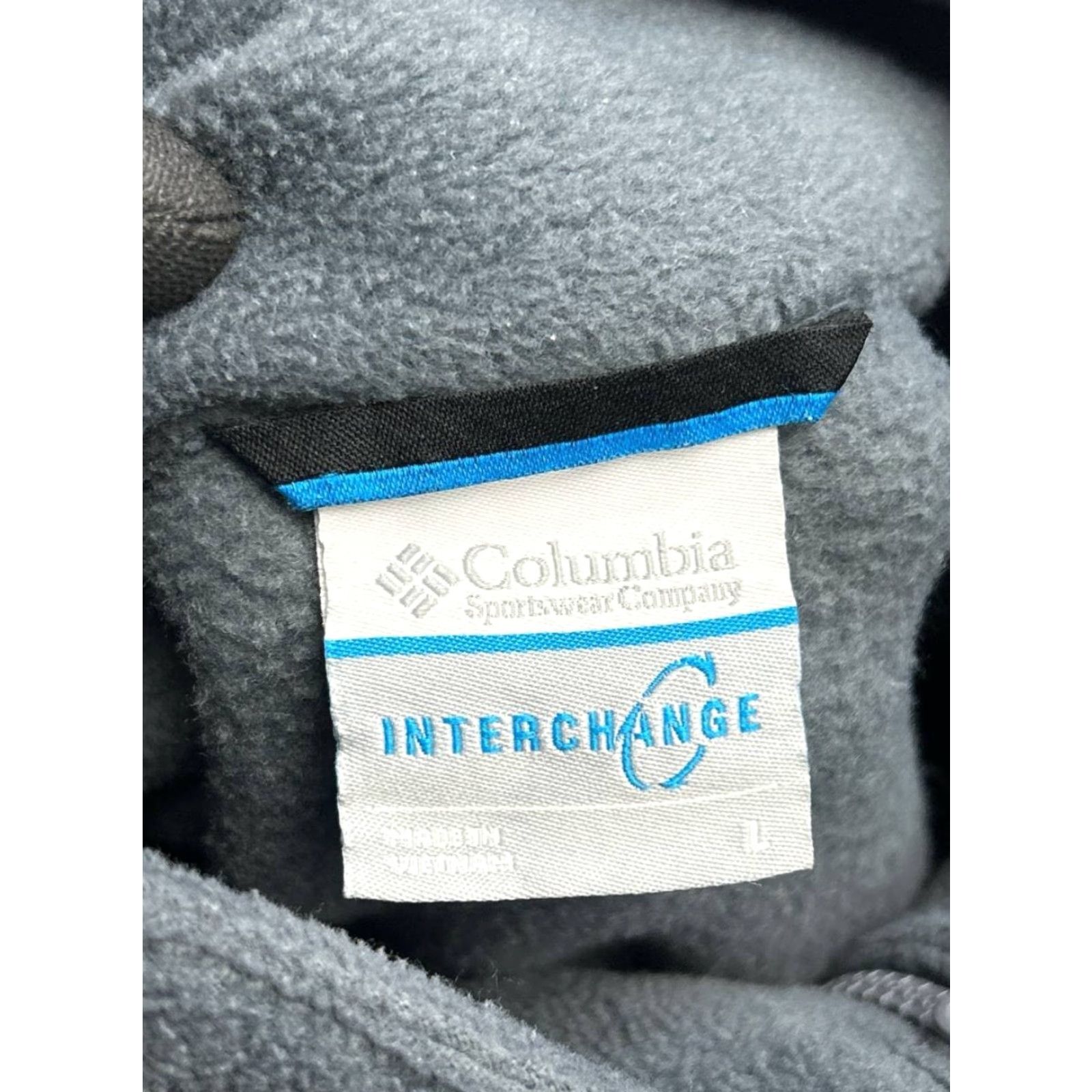 Vintage Columbia Mens Jacket Windbreaker Full Zip Steens Mountain Gray Fleece Interchange Regular Labeled Size US L / EU 52-54 / 3 - 3 Thumbnail