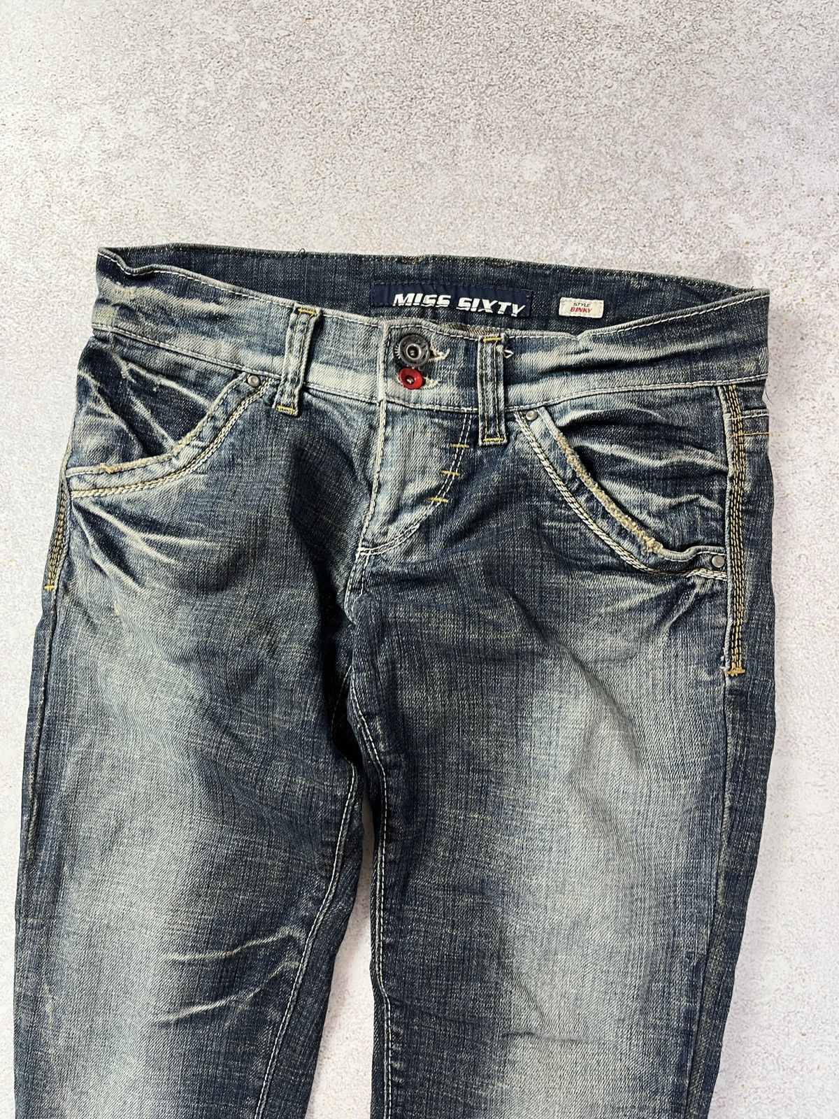Miss Sixty Miss Sixty ALT “Binky” Denim Jeans Y2K Drip Hype Size 26 Size 26" / US 2 / IT 38 - 3 Thumbnail