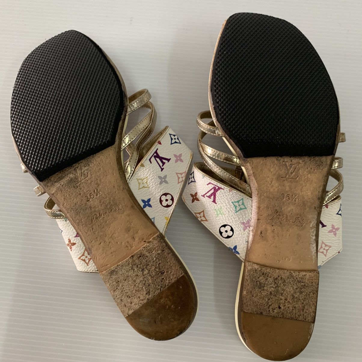 Louis Vuitton Louis Vuitton Multicolor Sandals Shoes Size US 6.5 / IT 36.5 - 10 Thumbnail
