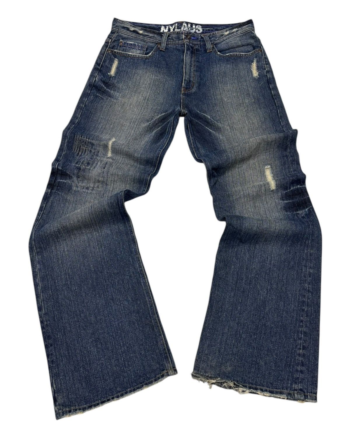Hysteric Glamour 💥RARE💥BAGGY FLARED JEANS NYLAUS JAPANESE FLARE DENIM JEANS Size US 34 / EU 50 - 3 Thumbnail