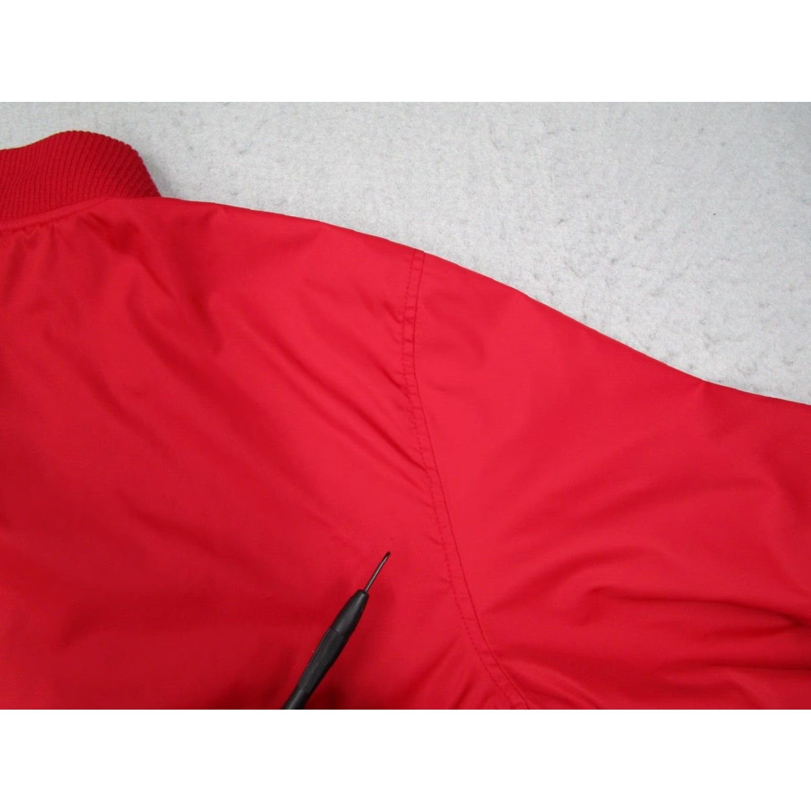 Coach The Berrics Mens Red Snap Up Coach Fleece Lined Jacket - Nylon Polycotton - Short Coat - Logo, Pockets - Classic Fit - M Size US M / EU 48-50 / 2 - 7 Thumbnail