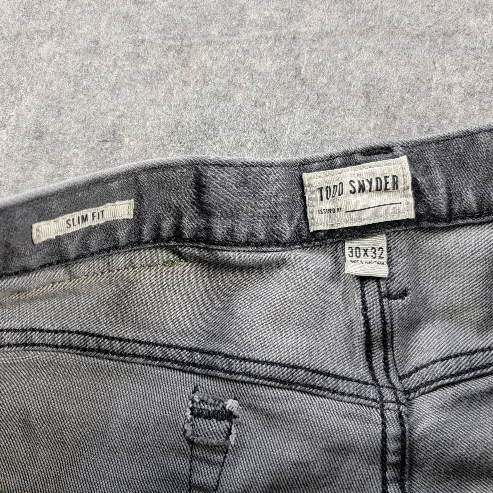 Todd Snyder Todd Snyder Slim Fit Stretch 5-Pocket Jeans size 30x32 Grey Size US 30 / EU 46 - 8 Thumbnail