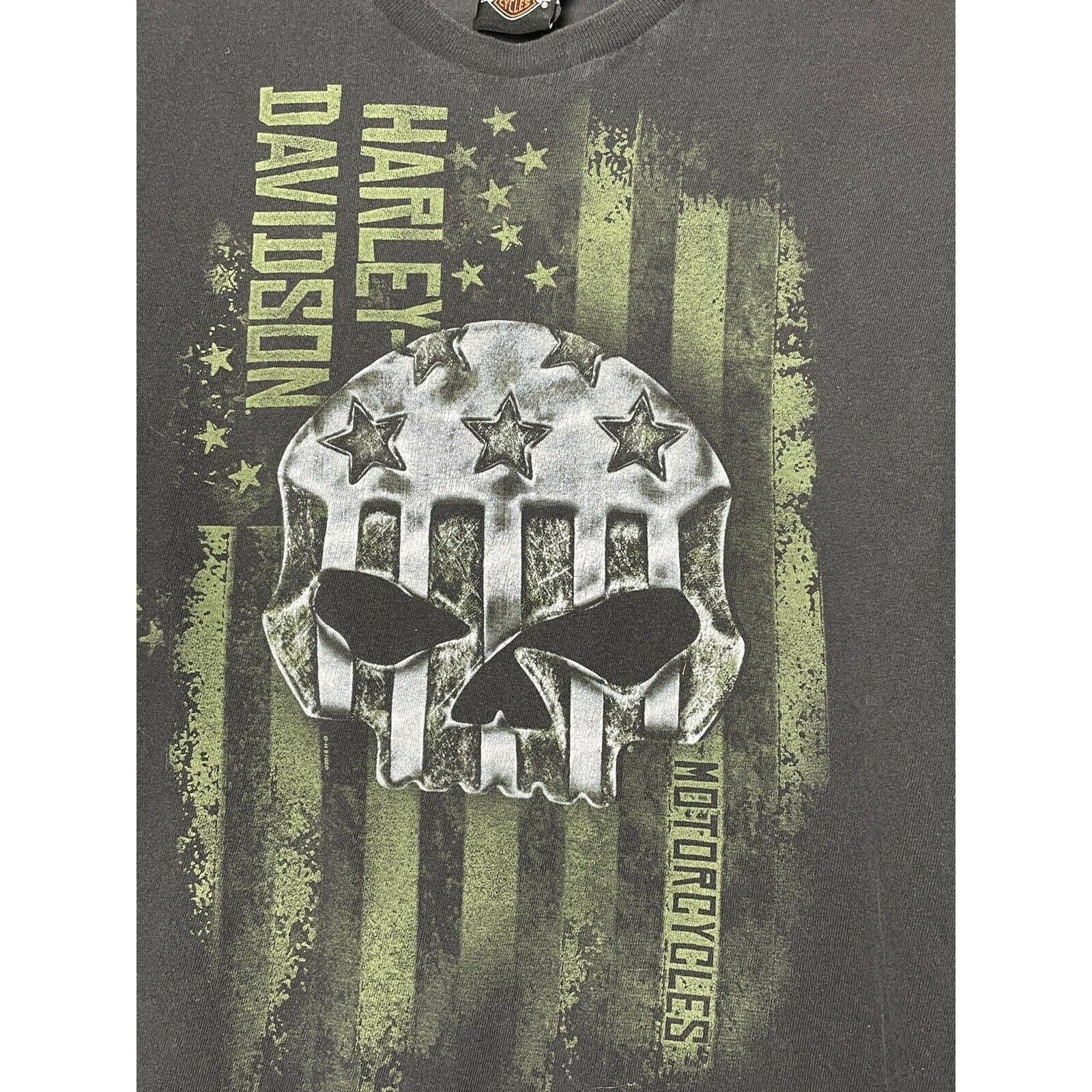 Harley Davidson Harley Davidson USA Flag Skull Military Milwaukee WI L Size US L / EU 52-54 / 3 - 2 Thumbnail