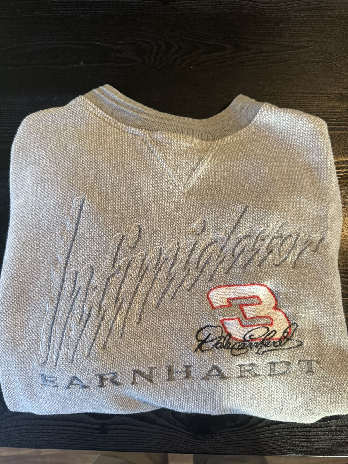 Vintage Vintage Earnhardt Grey Nascar Sweater Size US L / EU 52-54 / 3 - 3 Thumbnail