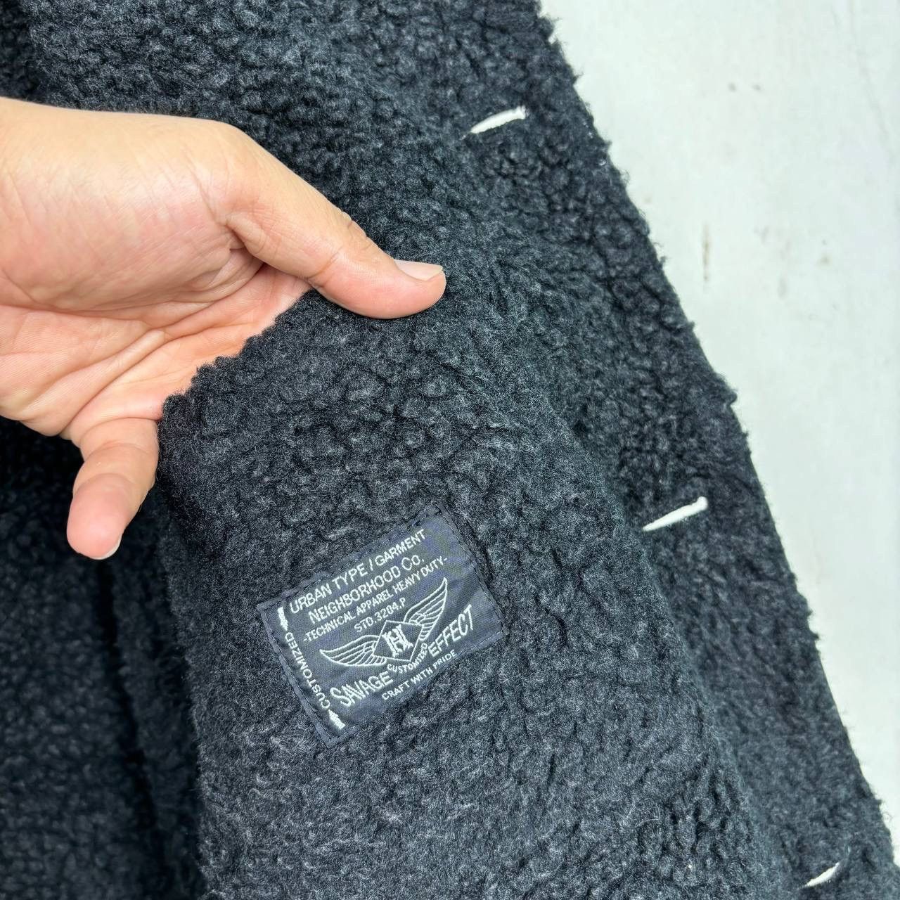 Neighborhood NWT Neighborhood Tokyo Corduroy Sherpa Jacket Black Size 2 Size US M / EU 48-50 / 2 - 8 Thumbnail