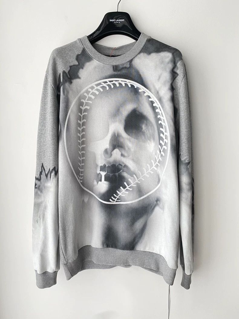 Givenchy Baseball Print Grey Hoodie