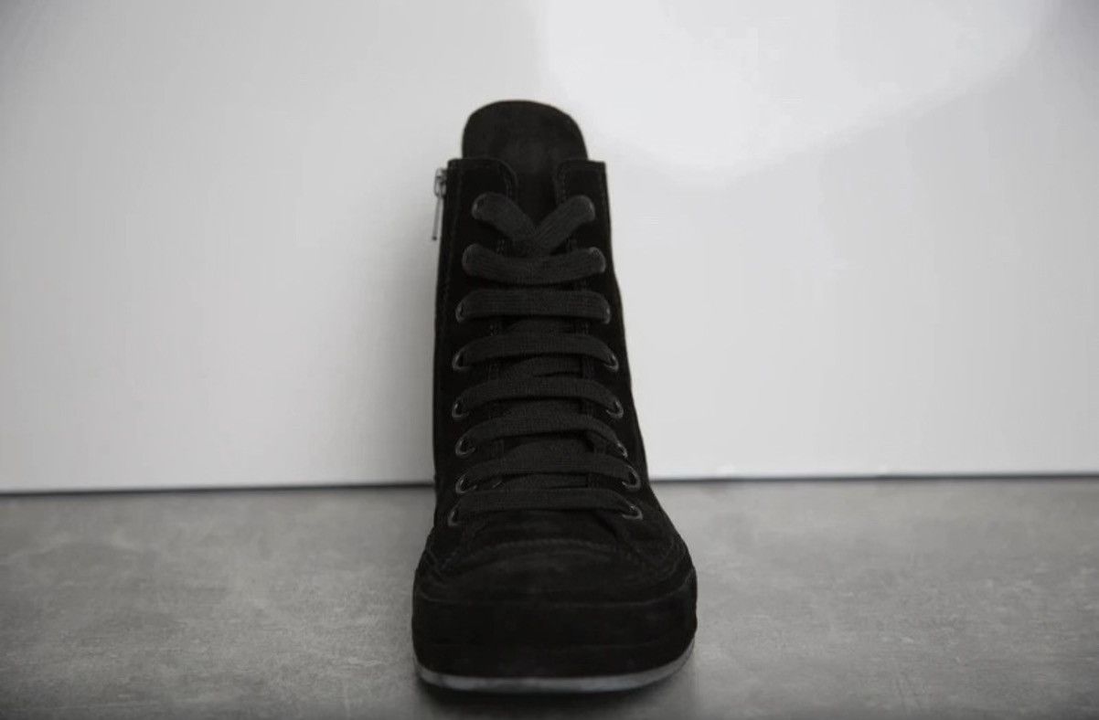 Ann Demeulemeester Ann Demeulemeester AW13 Suede High Tops in black Size US 8 / EU 41 - 7 Thumbnail