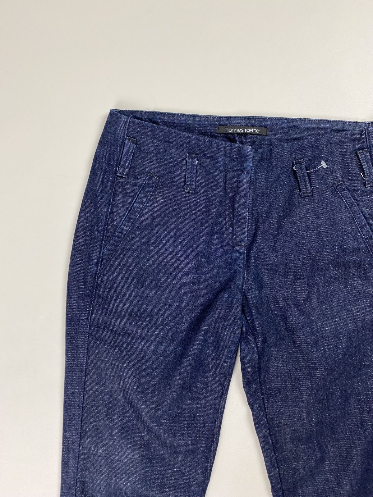 hannes roether Hannes Roether ladies Avant-garde denim jeans size S Size 25" / US 0 / IT 36 - 9 Thumbnail
