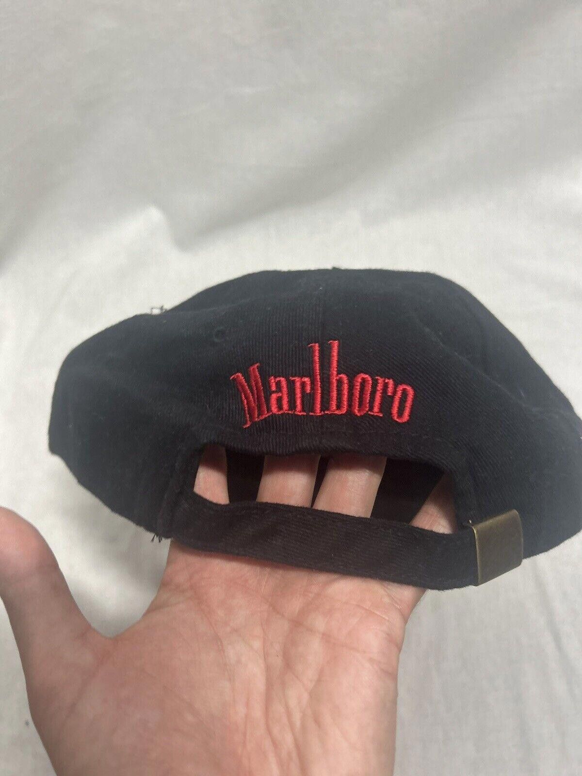 Designer Rare VTG VANGUARD Marlboro M Equestrian Logo Strapback Hat Size ONE SIZE - 3 Thumbnail