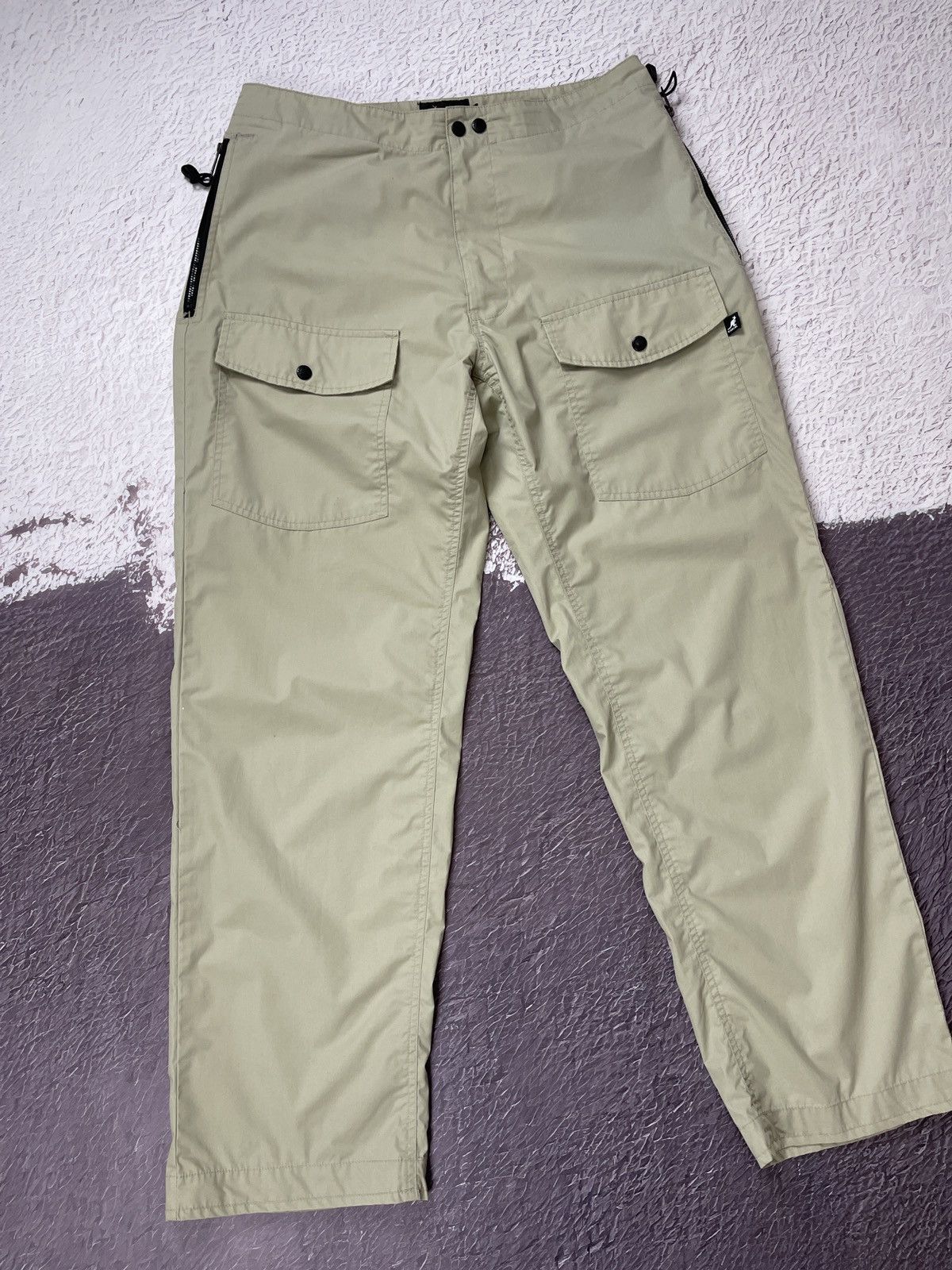 Kangol Kangol vintage utility beige cargo buckle back pants size L Size US 34 / EU 50 - 4 Thumbnail