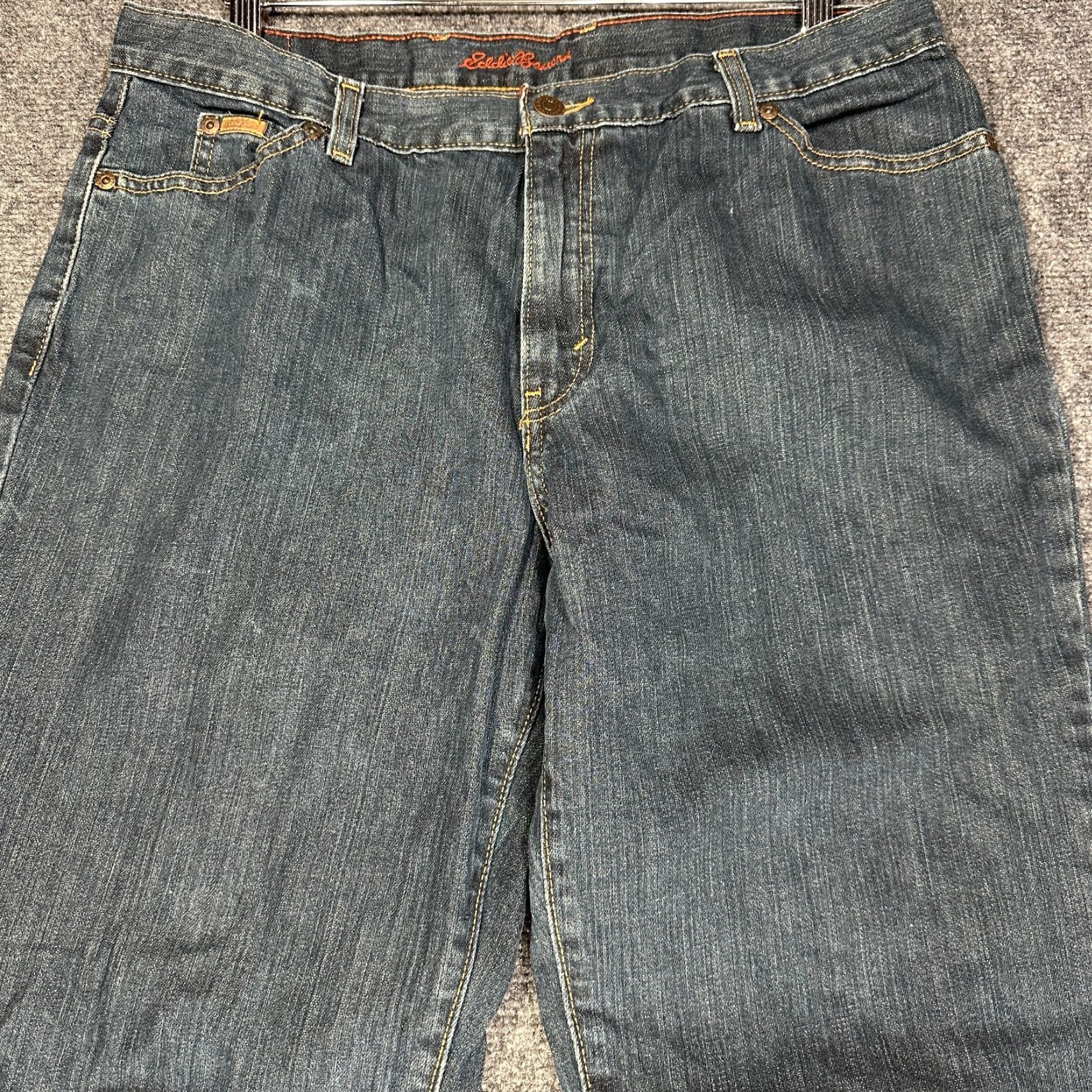 Eddie Bauer VINTAGE? No — Eddie Bauer Jeans Women? 16 Cotton Stretch 5-Pocket Five-Pocket Zipper Regular Straight Blue Denim Size 38" / US 16 / IT 52 - 3 Thumbnail