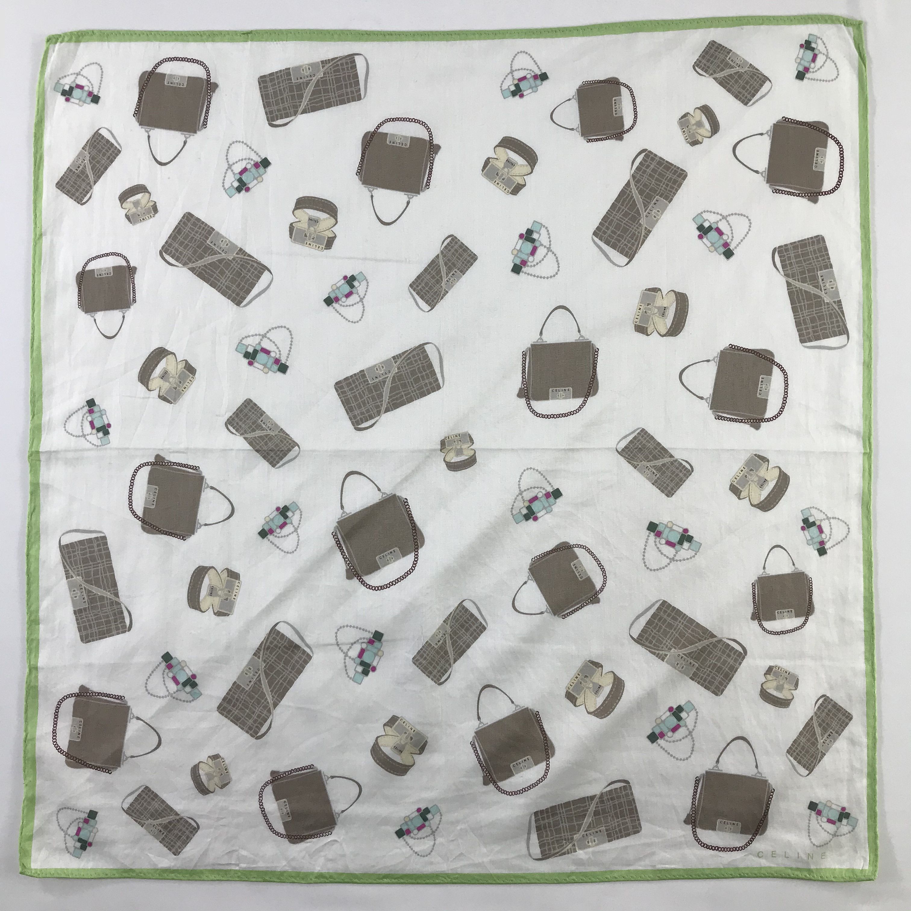 Celine × Vintage Celine Bandana / Handkerchief / Neckerchief - S520 Size ONE SIZE - 1 Thumbnail