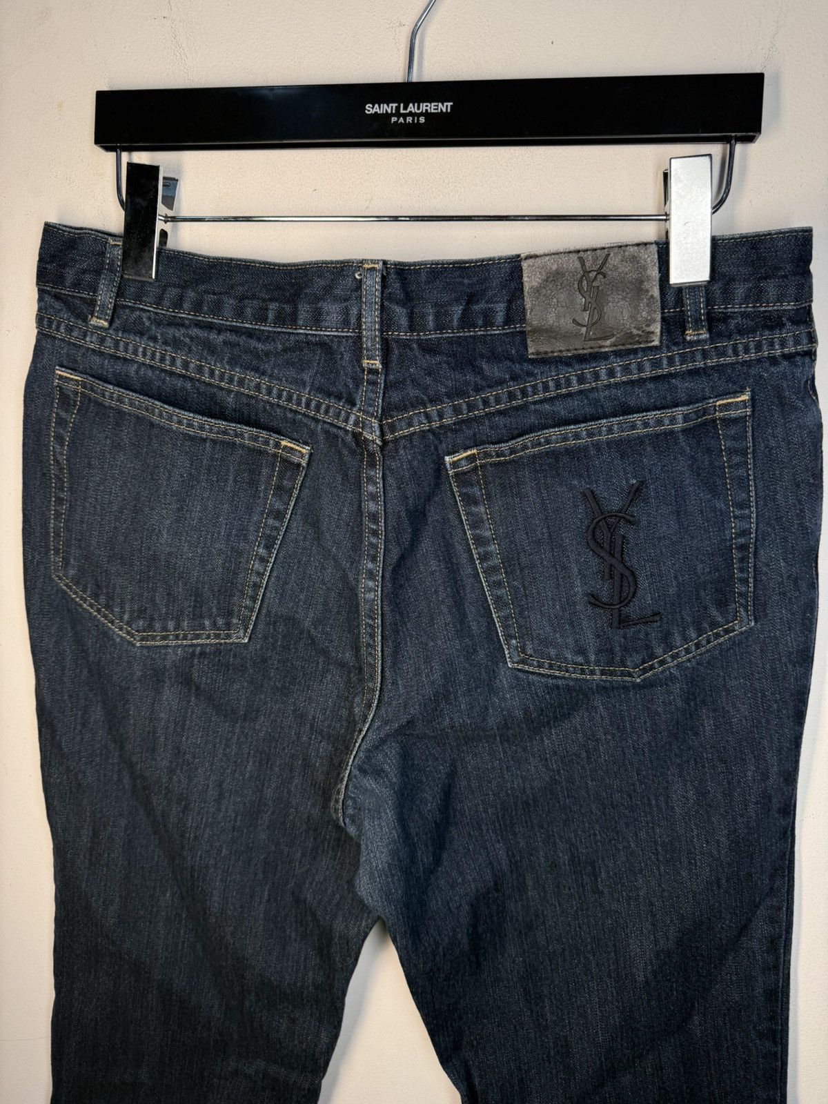 Yves Saint Laurent 34x30 YSL Jeans Denim Pants Indigo Selvedge Vintage Yves Size US 34 / EU 50 - 21 Thumbnail