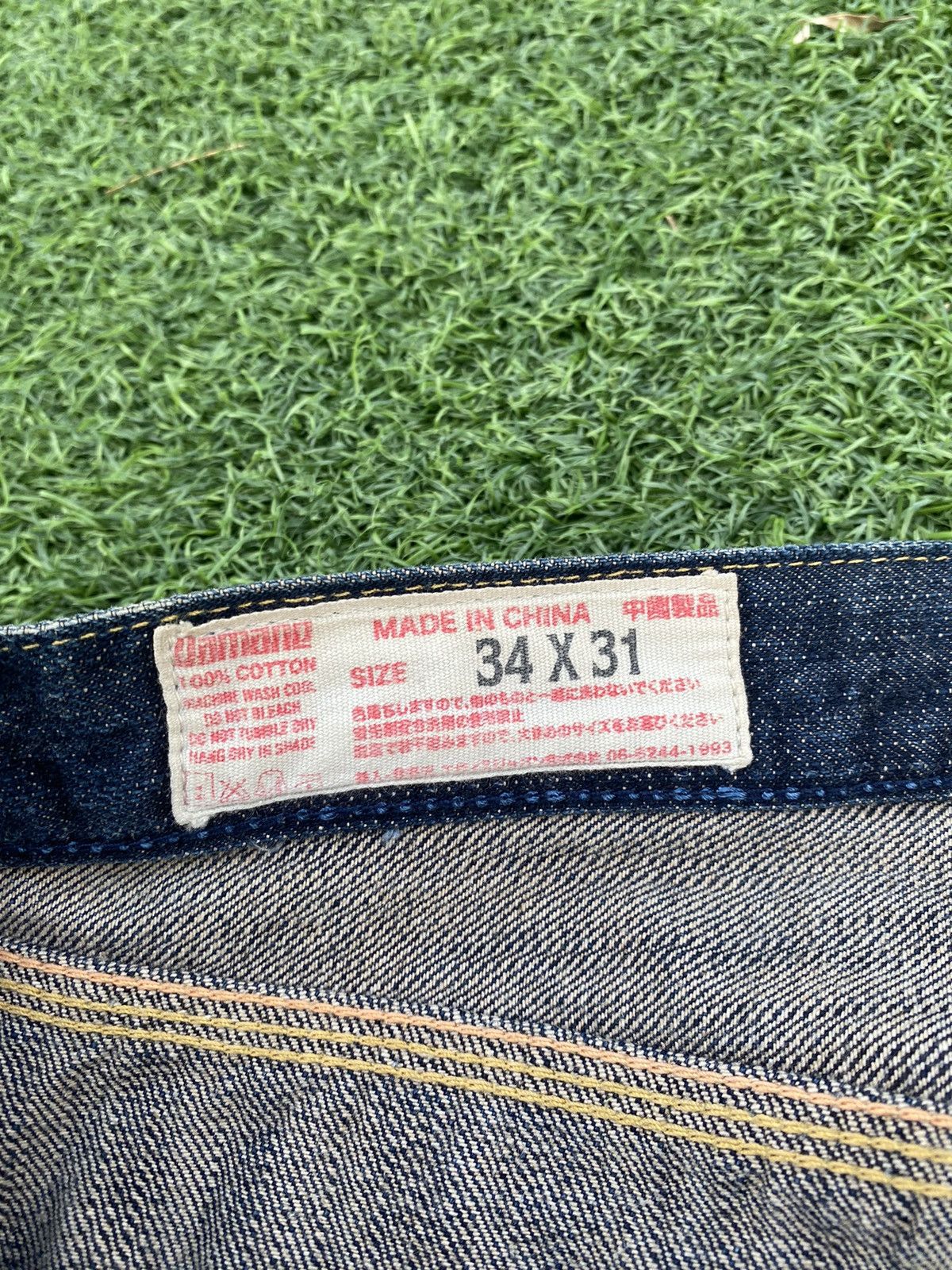 Evisu VINTAGE EVISU YAMANE WHITE SEA GULLS WITH PINK SELVEDGE Size US 32 / EU 48 - 10 Thumbnail