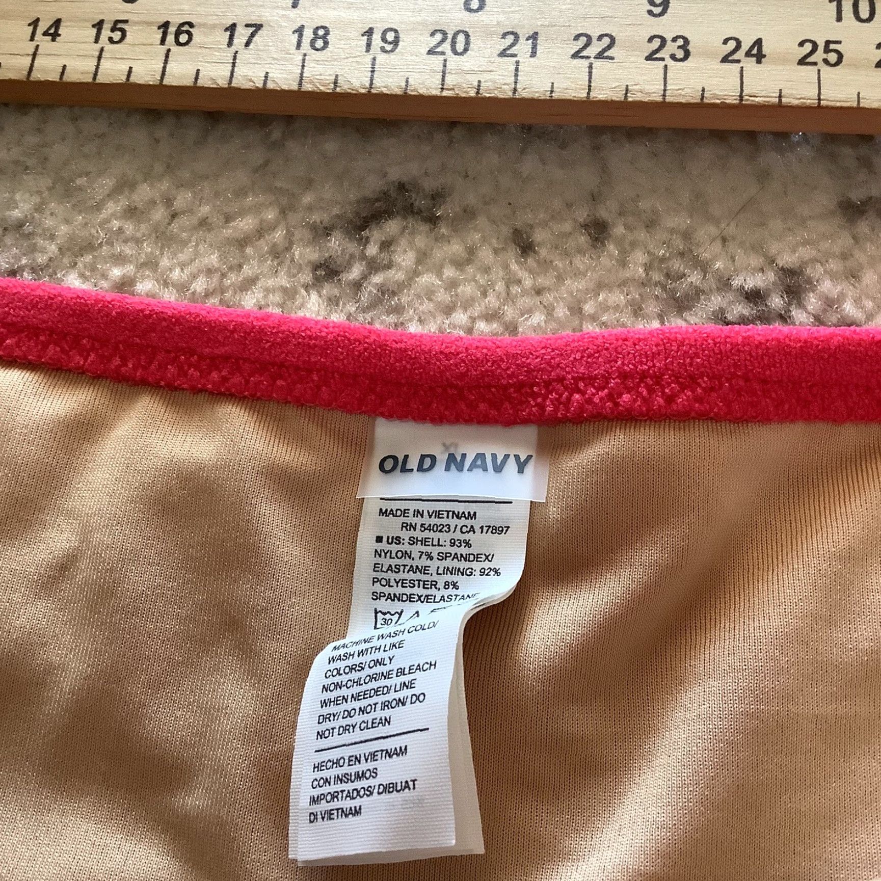 Old Navy Old Navy Women Swim Bottoms XL High-Waisted Pink Red Pinkish Redish Bikini Bottoms, Regular, Regular Size, Bottom, Swim, 1 Piece Size 40" / US 18 - 4 Thumbnail