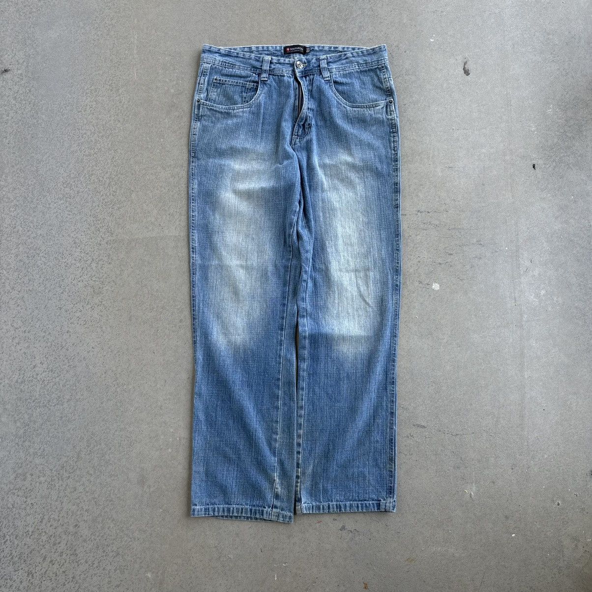 Southpole Vintage Y2K Southpole 34x34 Denim Jeans Baggy Wide Leg Pants Size US 34 / EU 50 - 3 Thumbnail