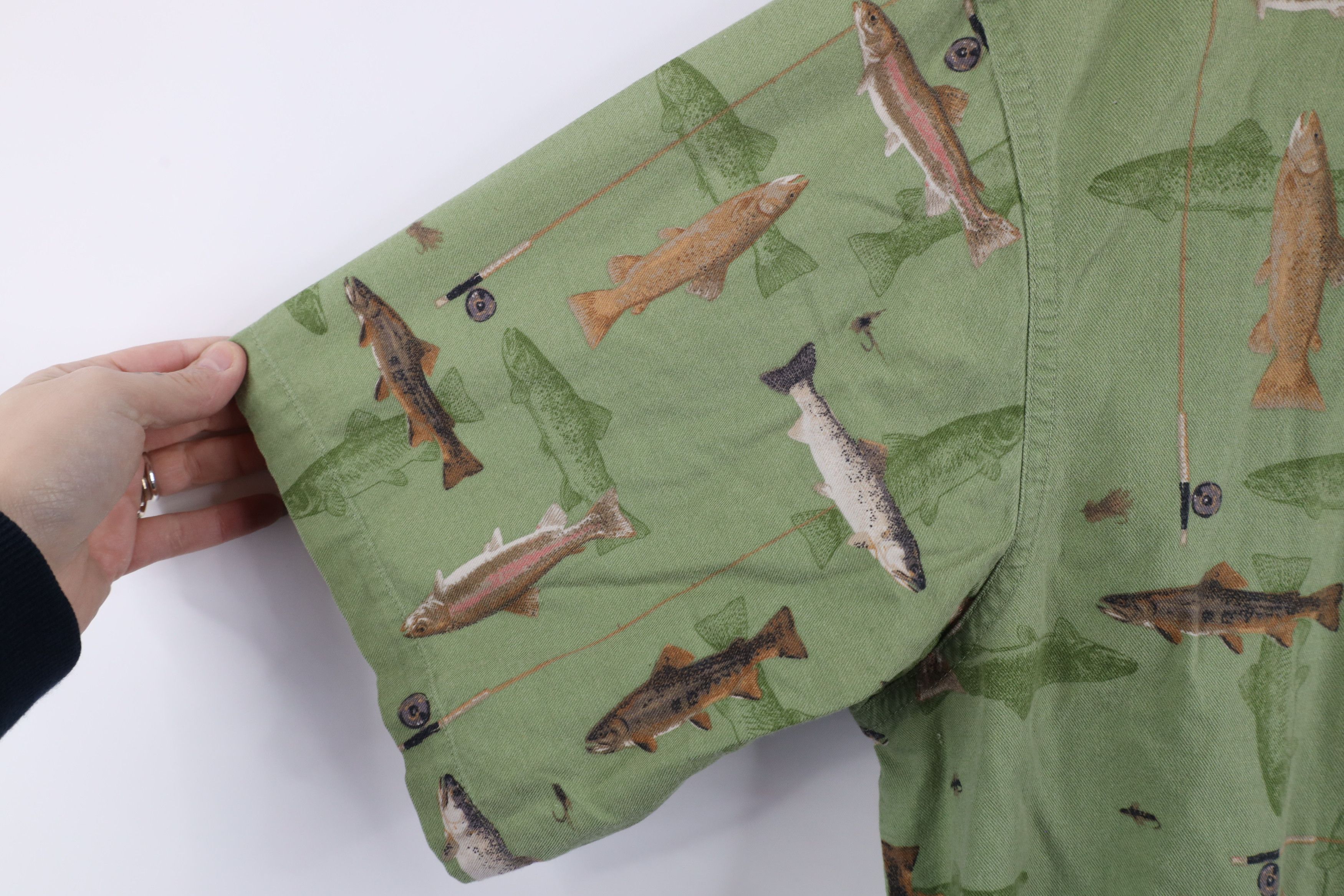 Columbia × Vintage Vintage Columbia All Over Print Short Sleeve Button Shirt Size US L / EU 52-54 / 3 - 7 Thumbnail