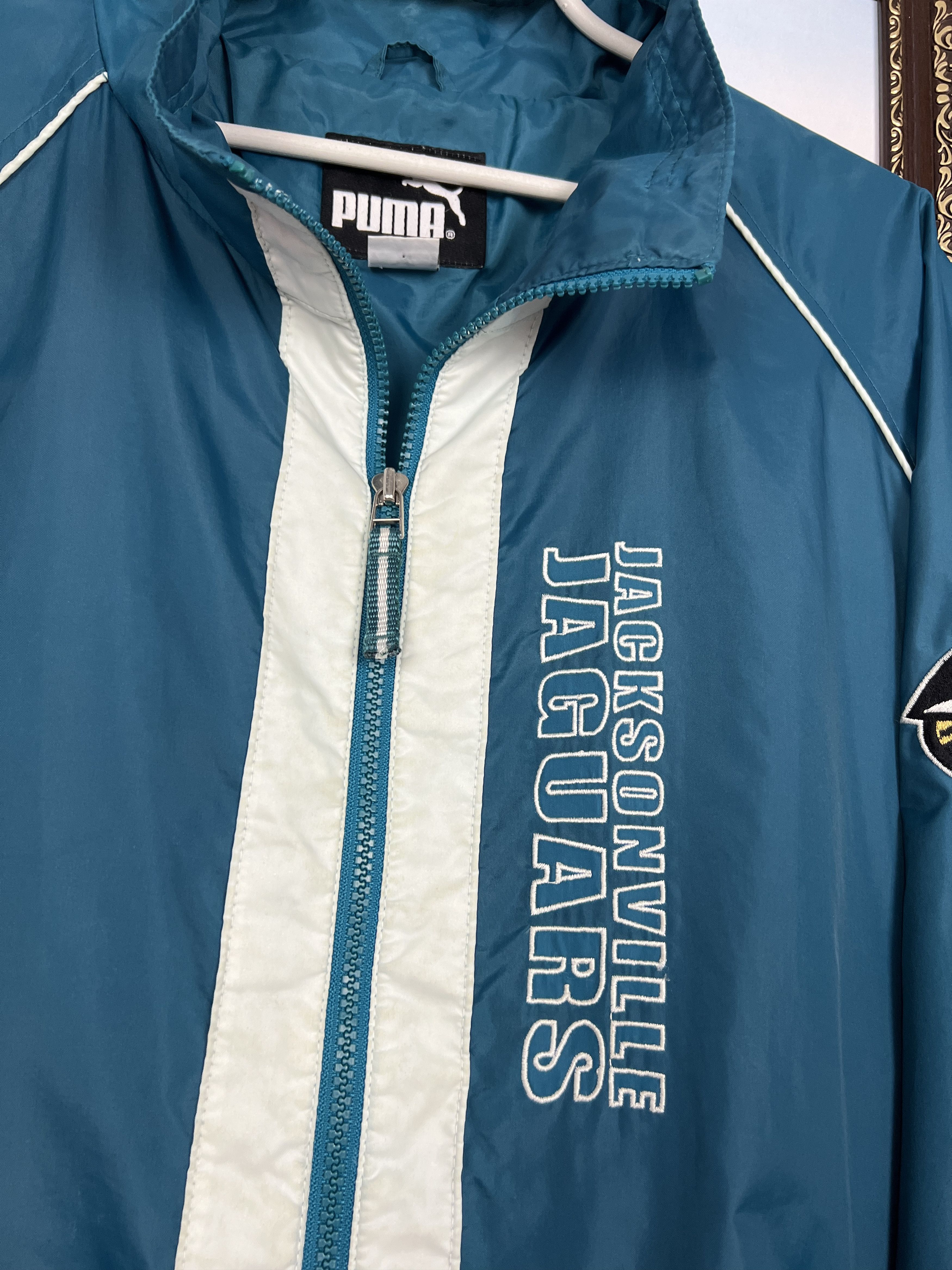 Puma Vintage Jacksonville Jaguars NFL Puma Jacket Mens Size US XL / EU 56 / 4 - 4 Thumbnail