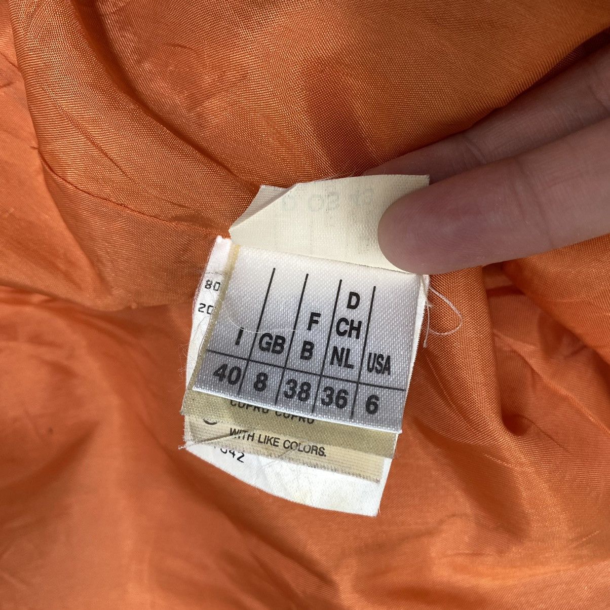 Other PRISMALEI Italian Brand Orange Wool Grey Hooded Jacket Size US M / EU 48-50 / 2 - 8 Thumbnail