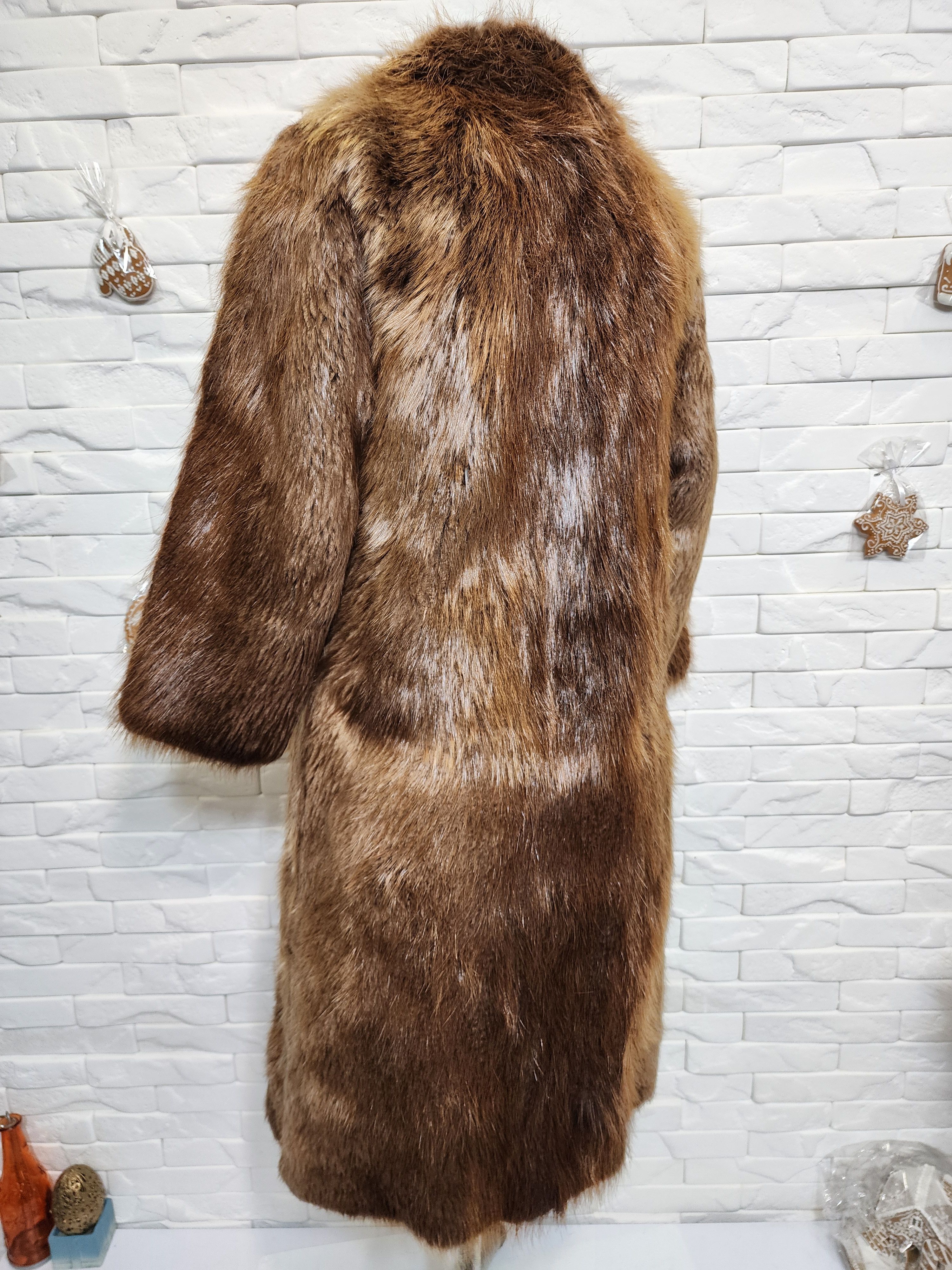 Uniqlo Brown Fur Coat - Women's Vintage Fur Size M / US 6-8 / IT 42-44 - 6 Thumbnail