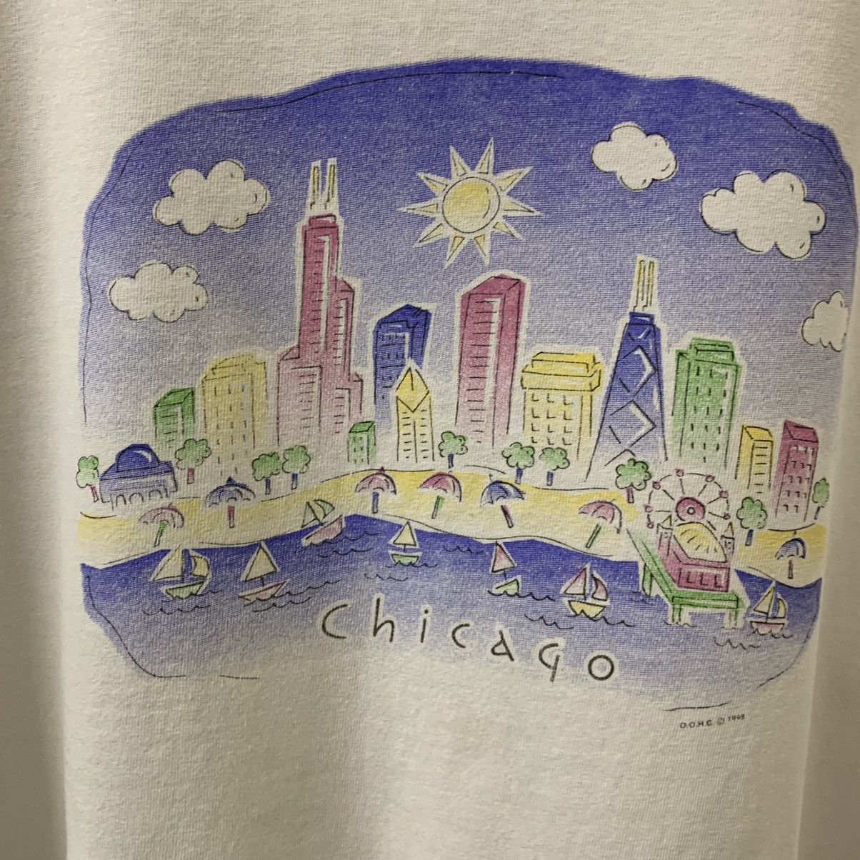 Vintage VTG ART CHICAGO CITY Size US L / EU 52-54 / 3 - 2 Thumbnail