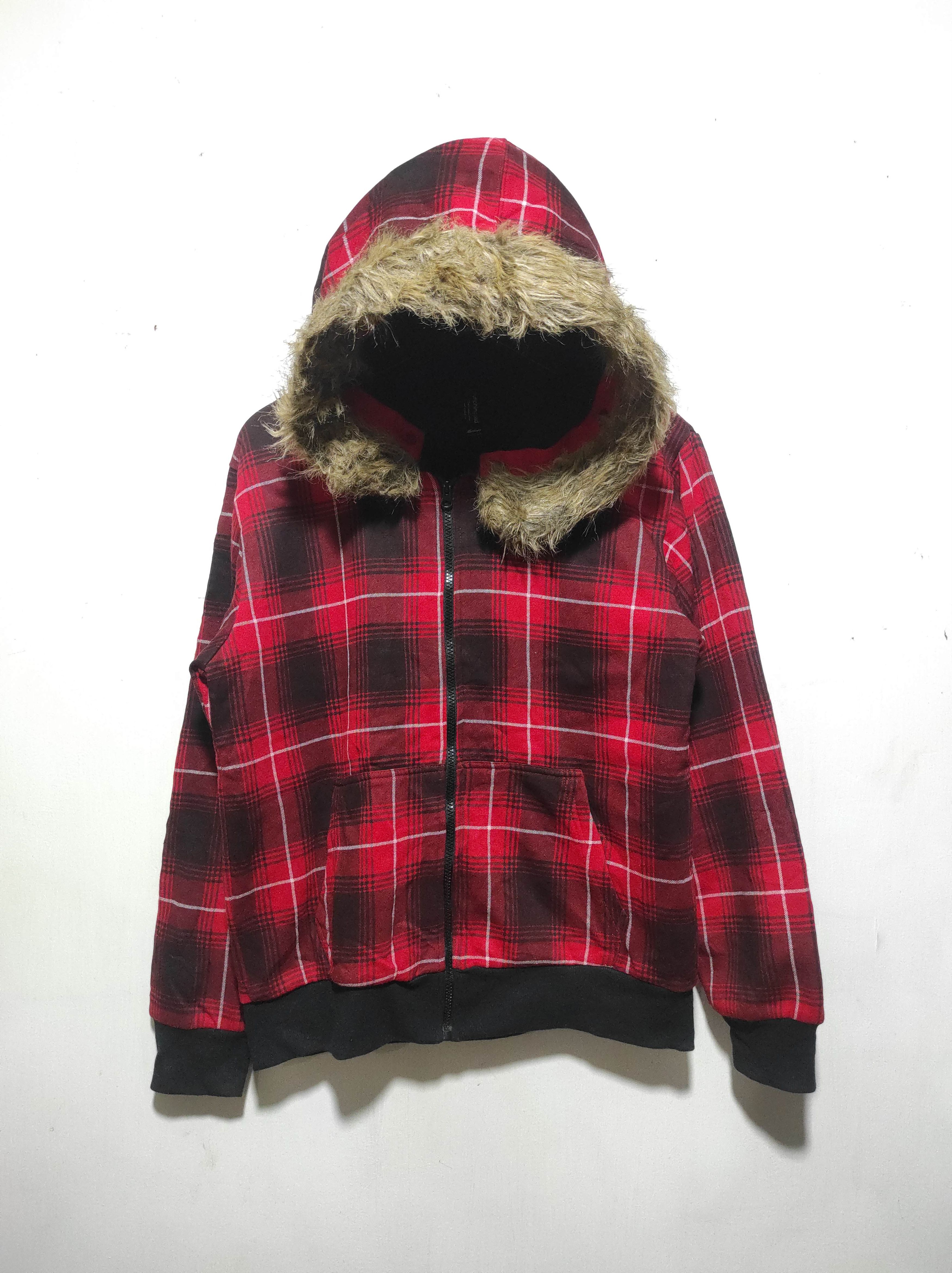 Hysteric Glamour Launching Pad Plaid Zipper Fur Hoodie LGB IfSixWasNine style Size US M / EU 48-50 / 2 - 2 Thumbnail