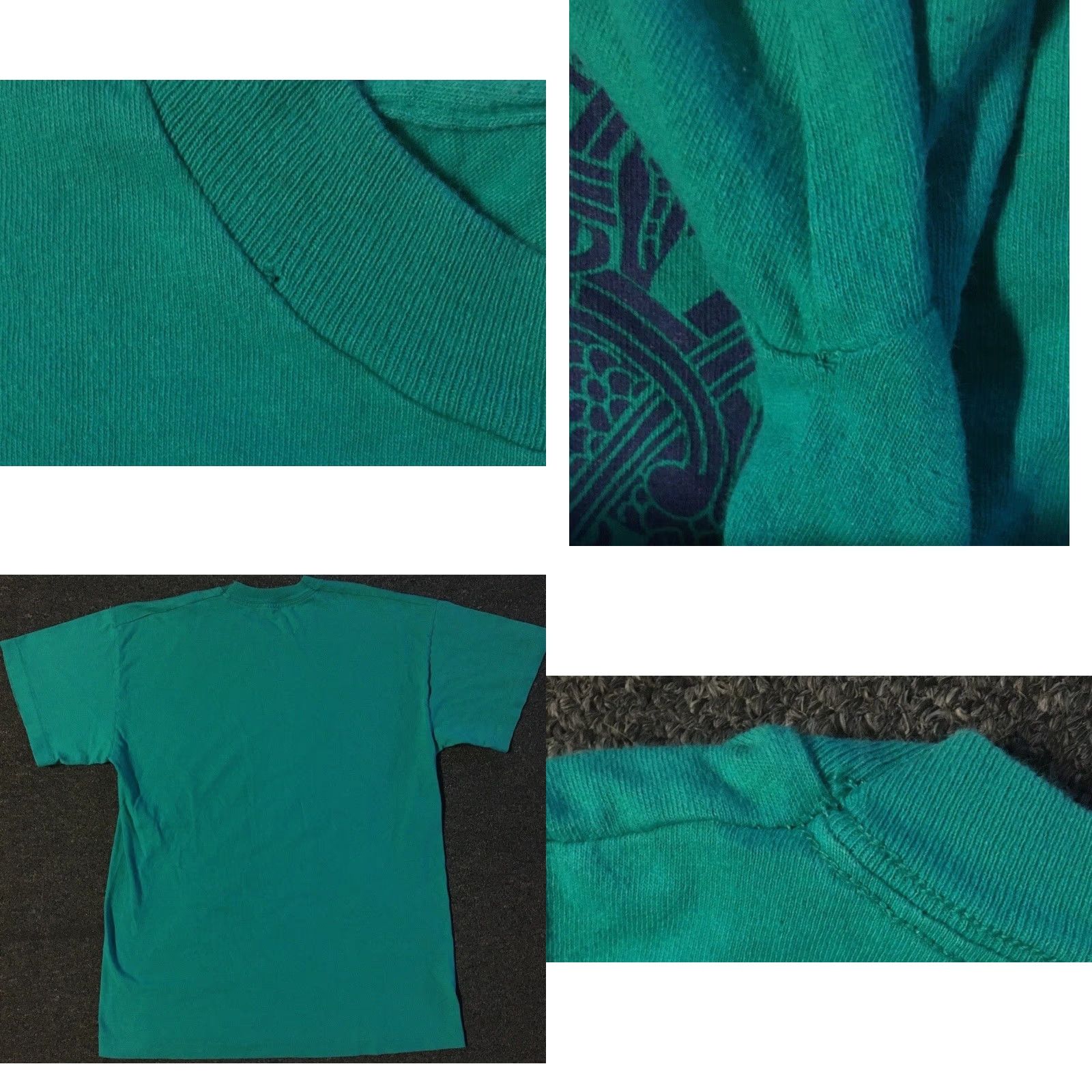 Vintage VINTAGE Isle Of Skye Abstract Art T-Shirt M Green 80s 90s Surf Grunge Picasso USA Mens Size US M / EU 48-50 / 2 - 8 Thumbnail