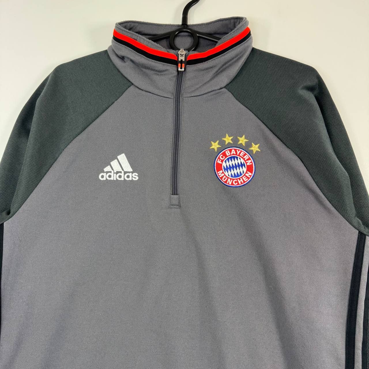 Adidas Adidas Bayern Munich Climawarm Quarter Zip Sweatshirt Grey M Size US M / EU 48-50 / 2 - 2 Thumbnail