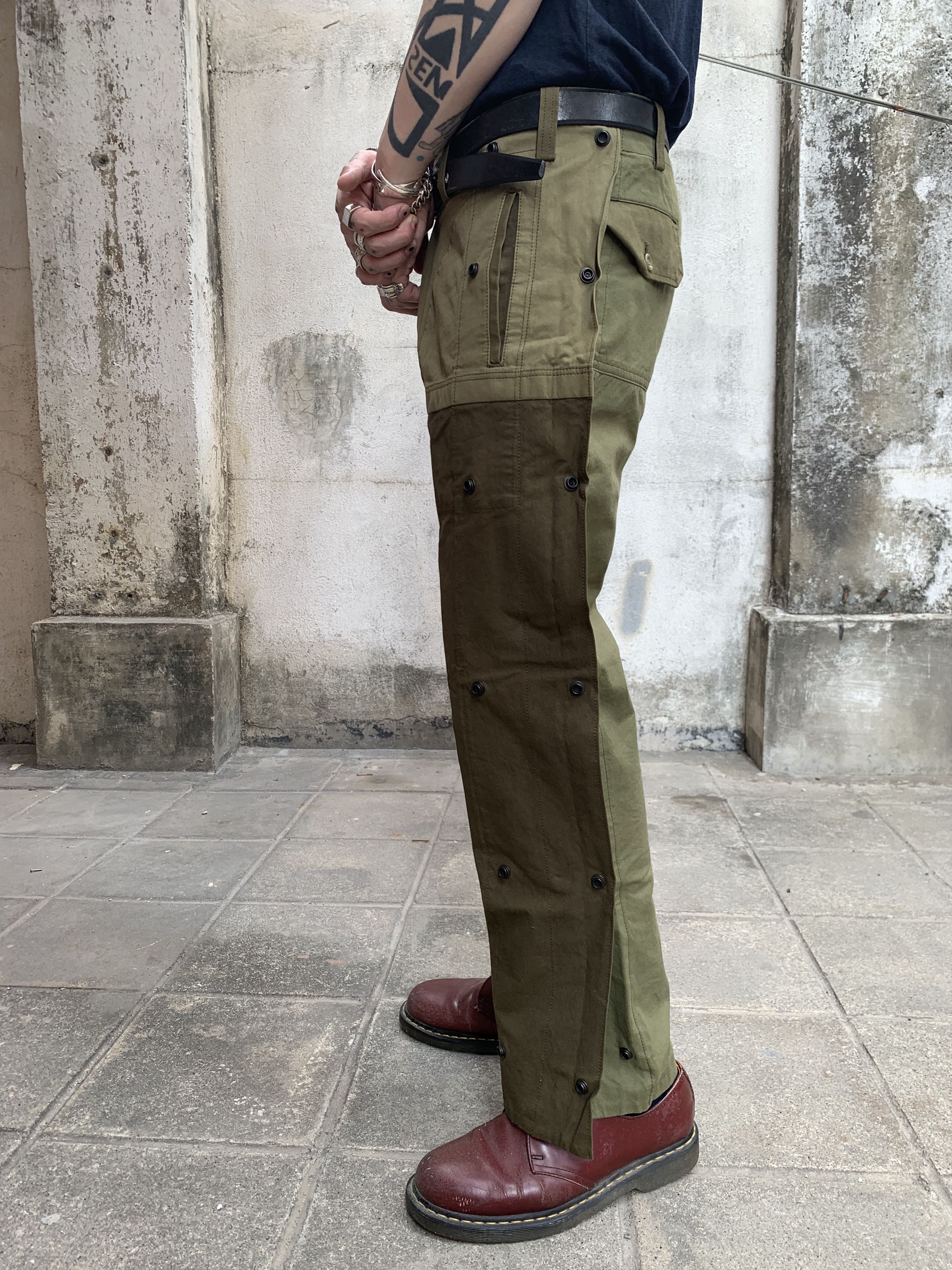 Y's Y's Yohji Yamamoto Snap-Side Military Pants Size US 32 / EU 48 - 3 Thumbnail