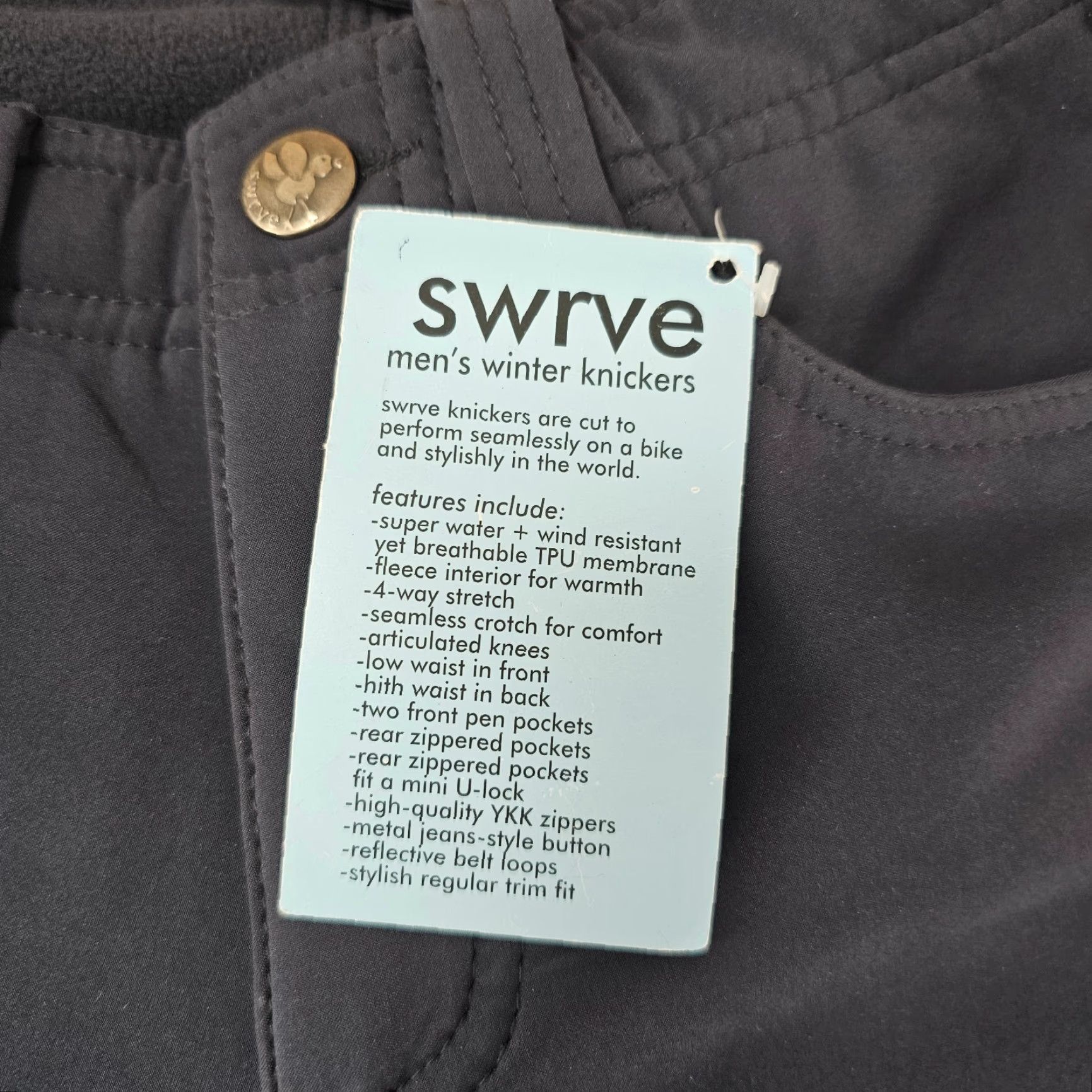Vintage Swrve Winter Knickers Shorts Mens 28 Regular Navy Water Resistant Softshell Chino Athletic Quick Dry Pockets 19in Inseam Size US 28 / EU 44 - 5 Thumbnail