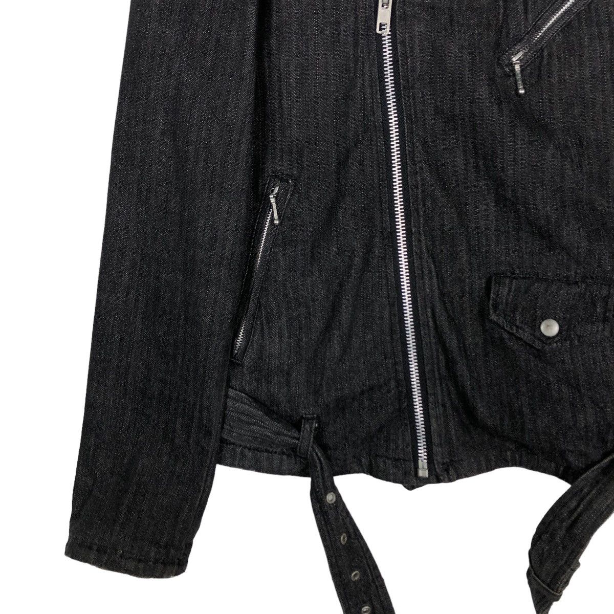 Japanese Brand Biker Jacket Bondage Double Breast Suggestion Japan Striped Size US M / EU 48-50 / 2 - 4 Thumbnail