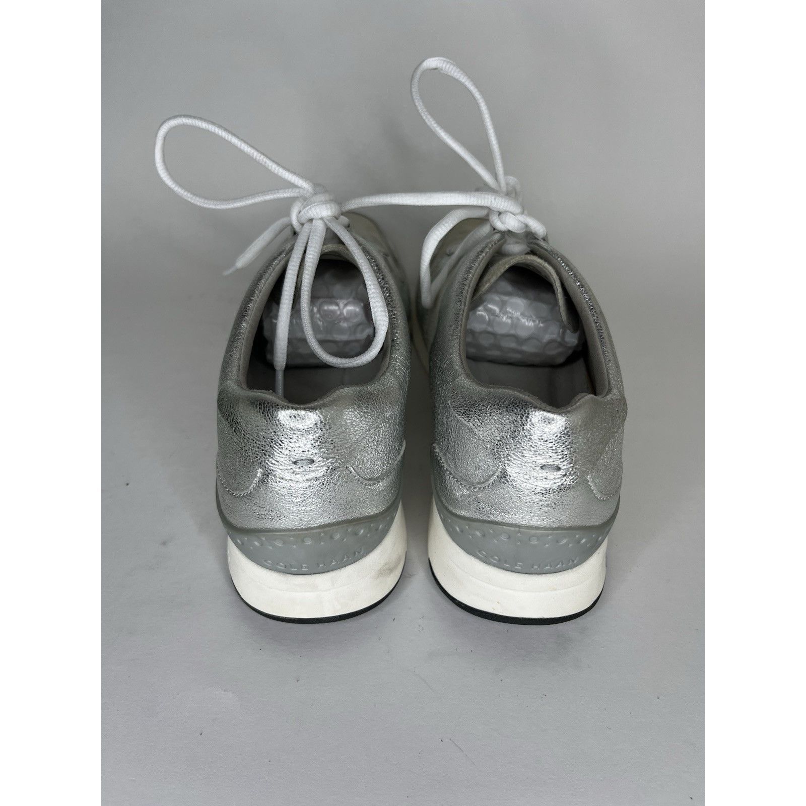 Cole Haan Cole Haan Grand Pro Silver Casual Lace Up Sneakers Shoes Wom Size US 9 / IT 39 - 4 Thumbnail