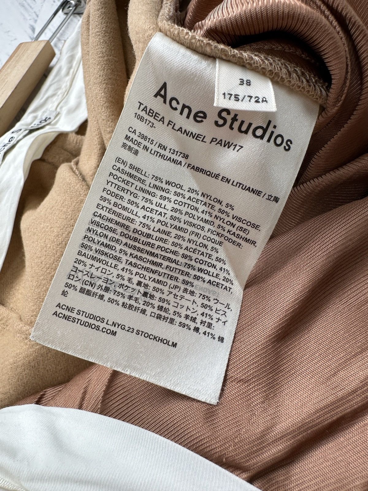 Acne Studios ACNE STUDIOS Tabea Flannel PAW17 Wool Cashmere Crop Trousers Size 27" / US 4 / IT 40 - 10 Thumbnail