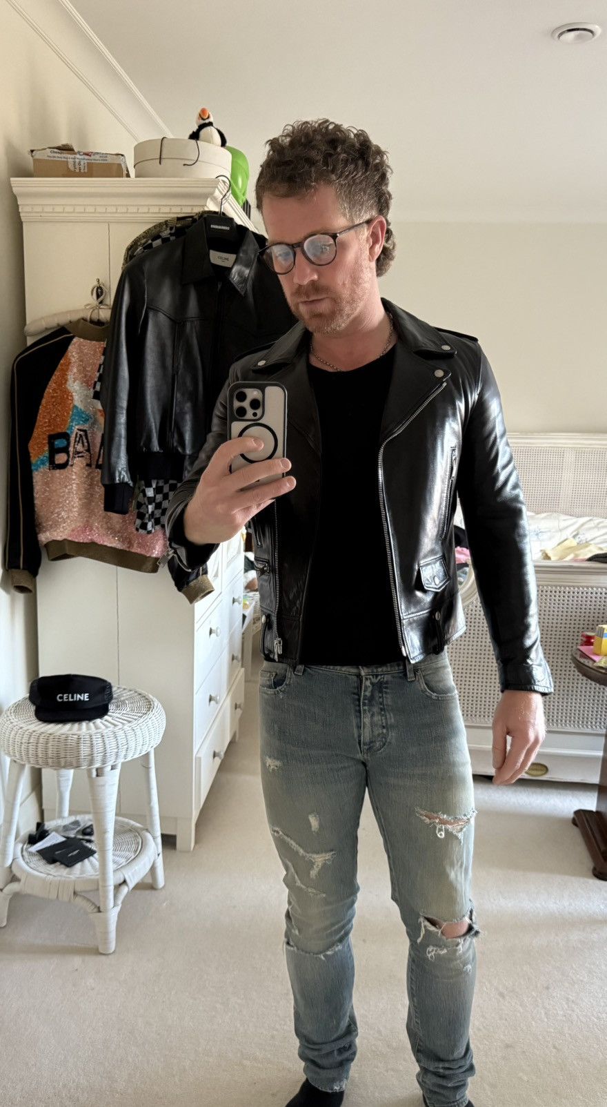 Saint Laurent Paris FW13 Holy Grail Saint Laurent L01 biker leather jacket 46 Size US S / EU 44-46 / 1 - 8 Thumbnail
