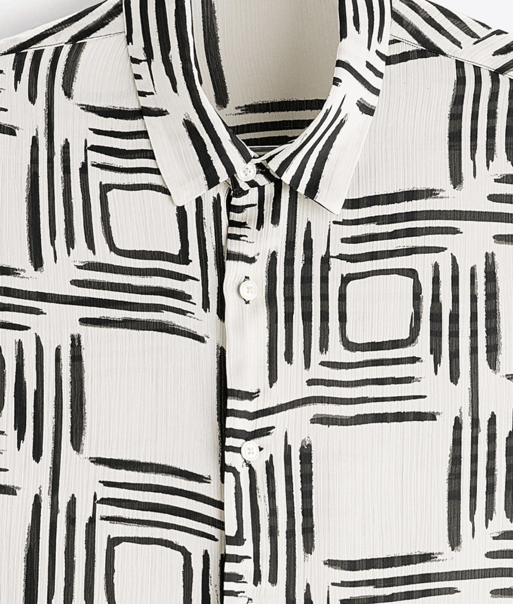 Zara Zara Men's Geometric Print Shirts Size US XL / EU 56 / 4 - 3 Thumbnail