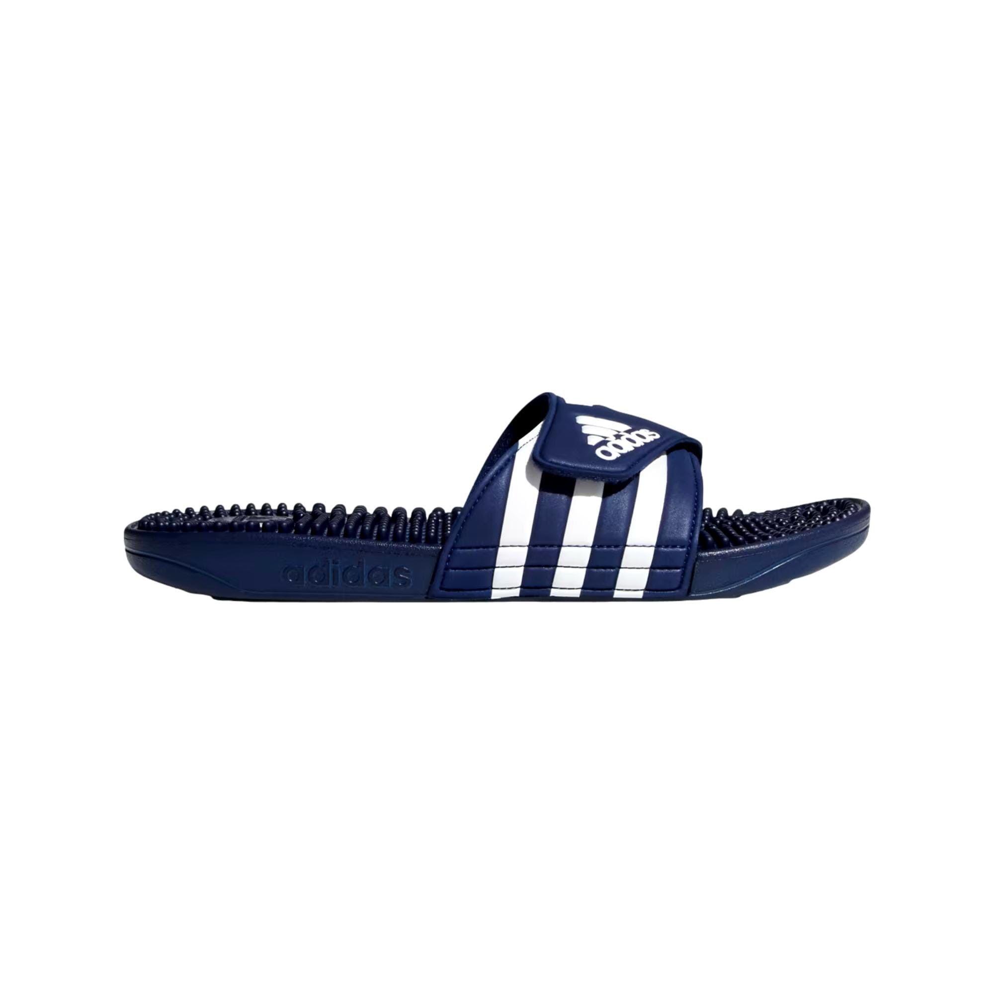 Adidas Adissage Dark Blue / Footwear White / Dark Blue F35579 Size US 13 / EU 46 - 1 Thumbnail