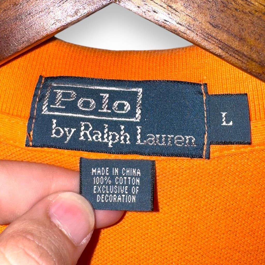 Polo Ralph Lauren Polo Ralph Lauren Sailing Orange Pique Polo Shirt Size L Size US L / EU 52-54 / 3 - 2 Thumbnail