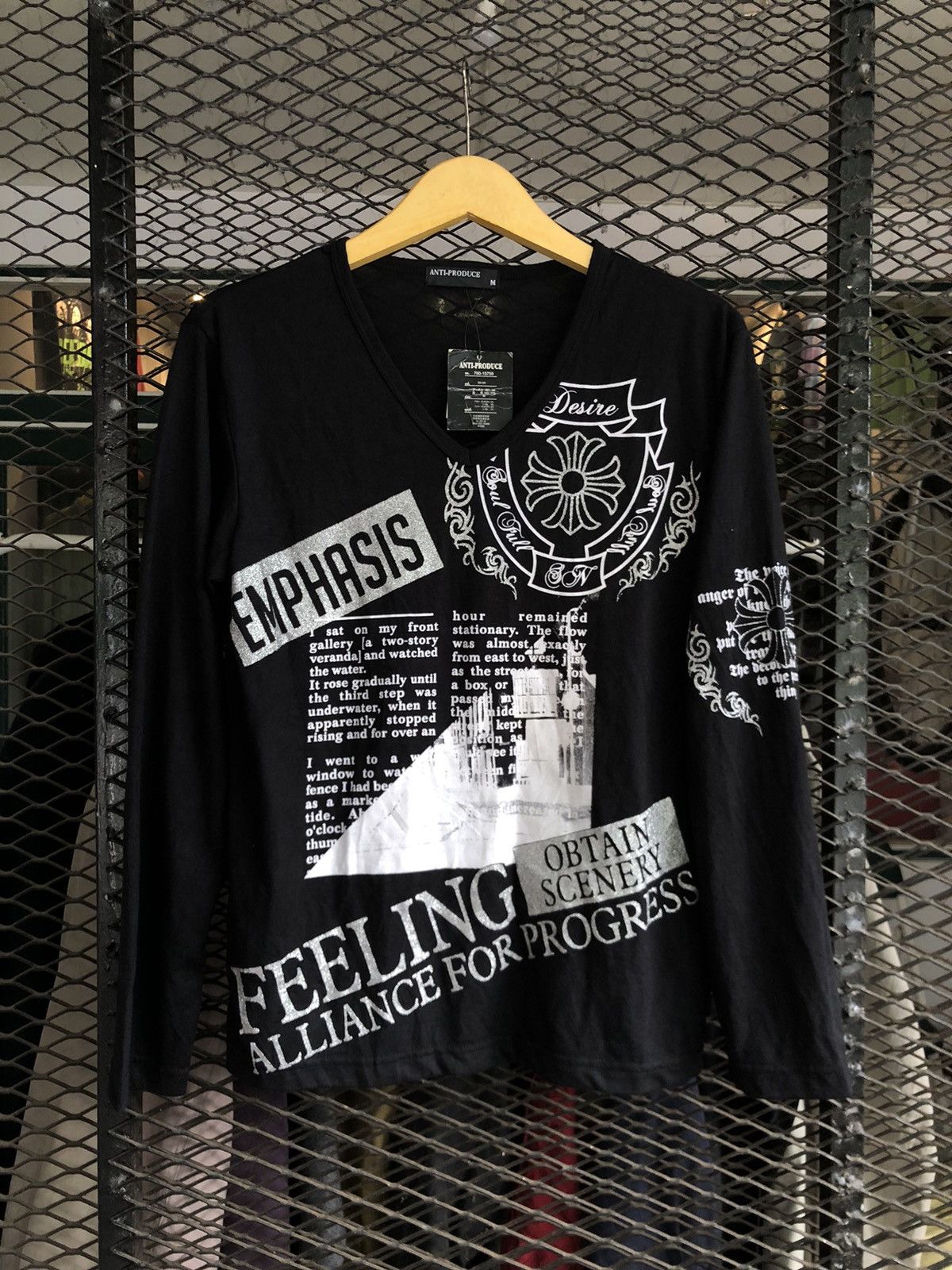 Japanese Brand JAPANESE ANTI PRODUCE LONG SLEEVE LIKE CHROME HEARTS STYLE Size US M / EU 48-50 / 2 - 1 Thumbnail