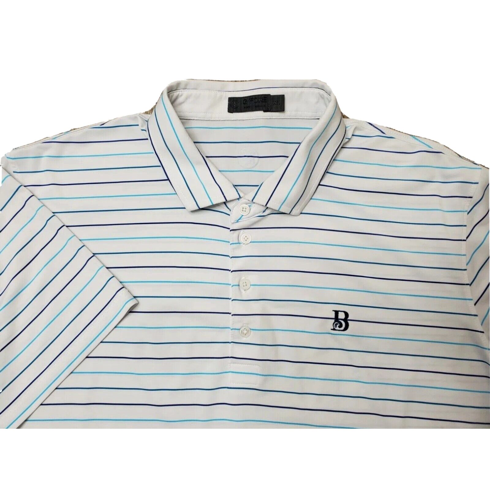 G/FORE G/Fore Men's XL Polo Shirt Stretch Performance Striped Breakers ...
