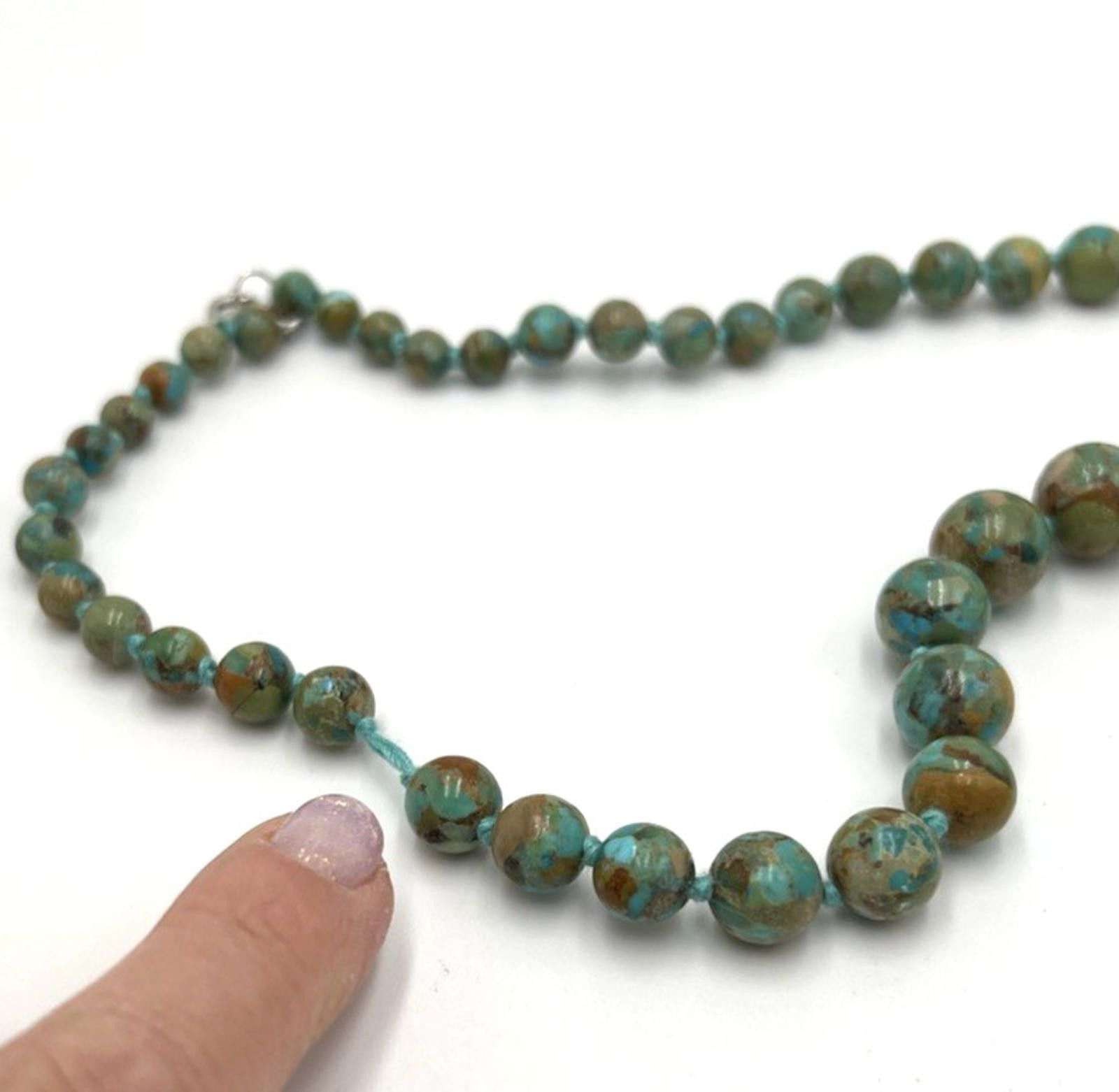 Other Dennis Kalisteo Navajo Turquoise Sterling Silver Necklace Size ONE SIZE - 8 Thumbnail