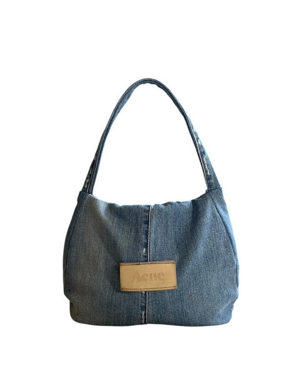 Vintage 90's Y2K Acne Studios Denim Shoulder Bag in Blue, Women's