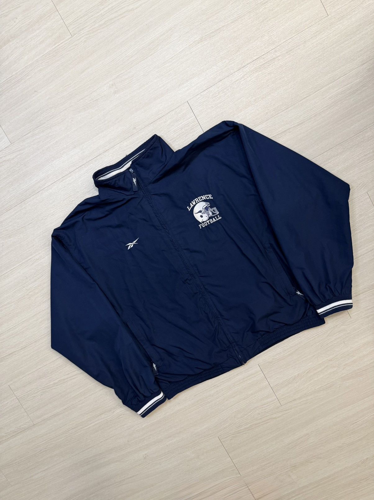 Reebok Reebok Vintage Full Zip Warm Up Football Jacket Size US L / EU 52-54 / 3 - 2 Thumbnail