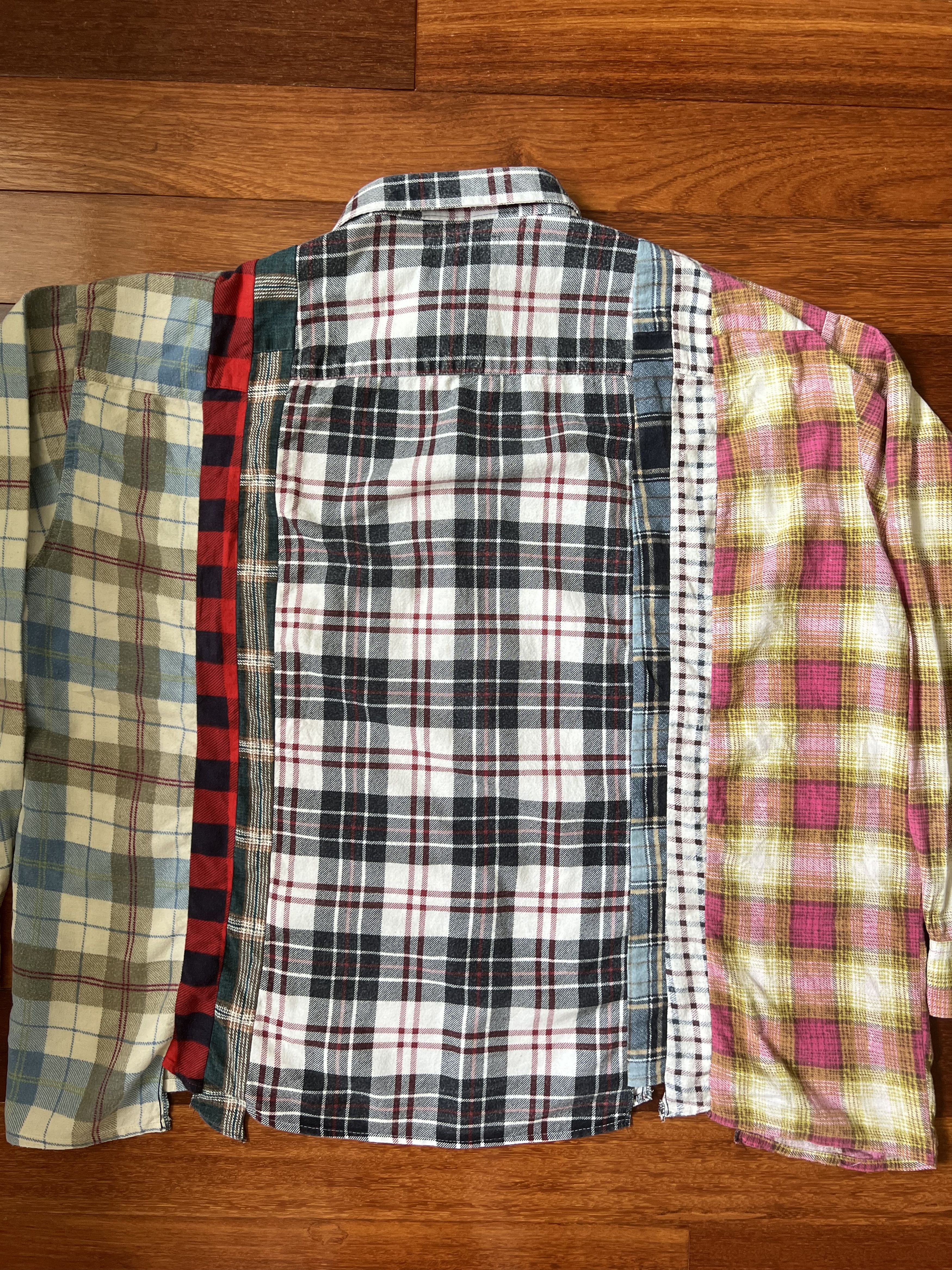 Needles 💚 1/1 Rebuild by Needles 7 Cuts Wide Flannel Shirt NEW Size US M / EU 48-50 / 2 - 5 Thumbnail