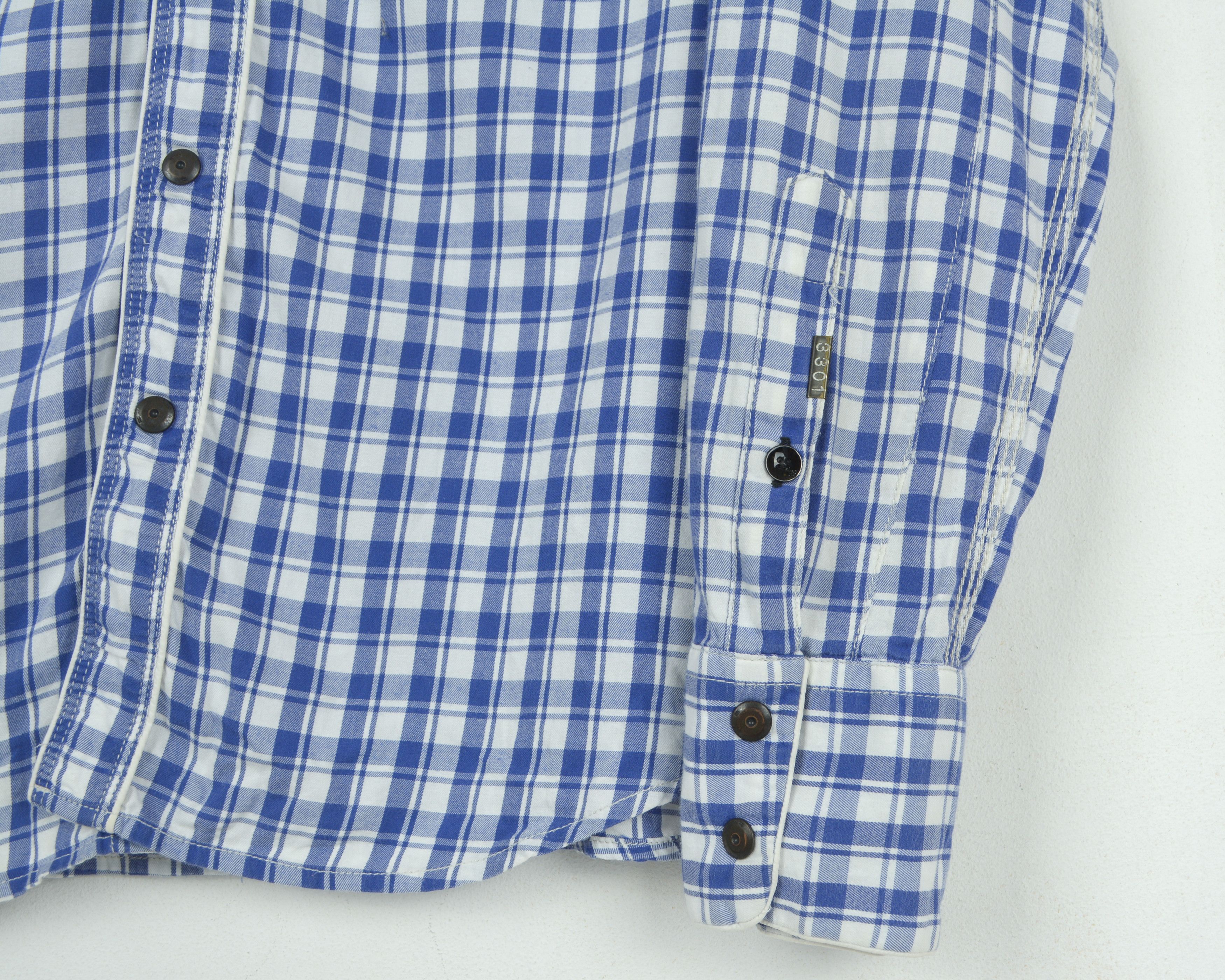G-Star G STAR Johny Western Shirt L Casual Long Sleeve Check Plaid Size US L / EU 52-54 / 3 - 5 Thumbnail