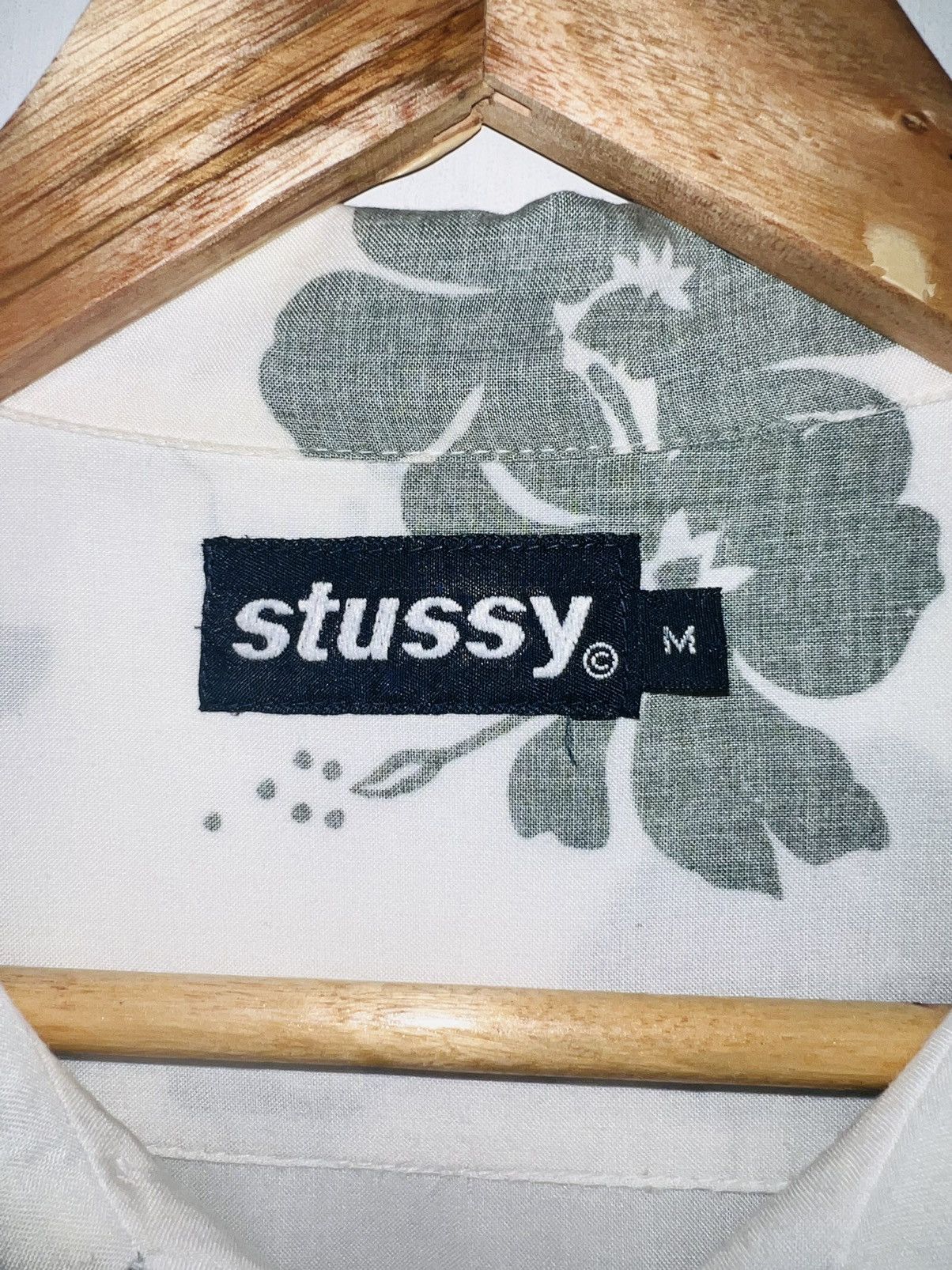 Stussy Vintage 1990s Stussy C Floral Hawaiian Camp Collar Shirt Size US M / EU 48-50 / 2 - 13 Thumbnail