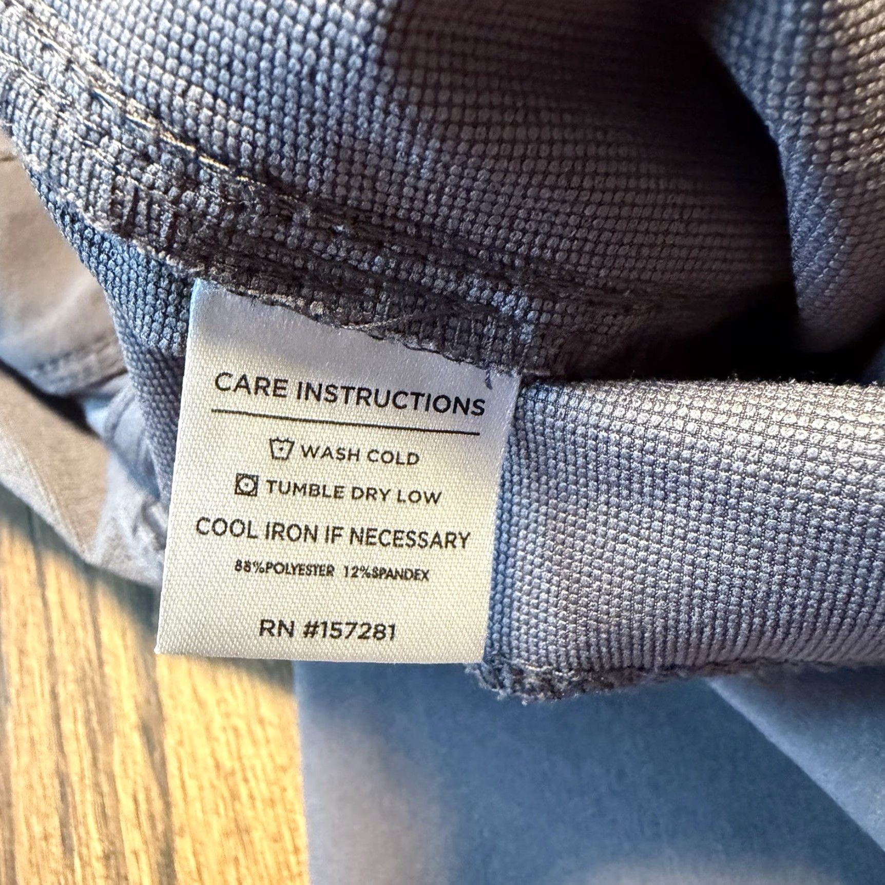 Mizzen+Main Mizzen+Main Helmsman Slim Pants Mens 35x30 Gray Blue Performance Chino Stretch Size US 35 - 7 Thumbnail