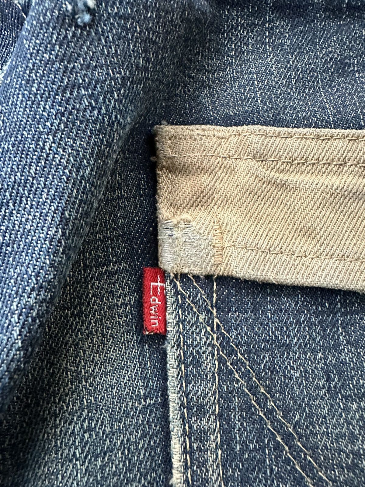 Edwin Vtg 90s Edwin Function Distressed Denim 33x33 D466 Size US 33 - 8 Thumbnail