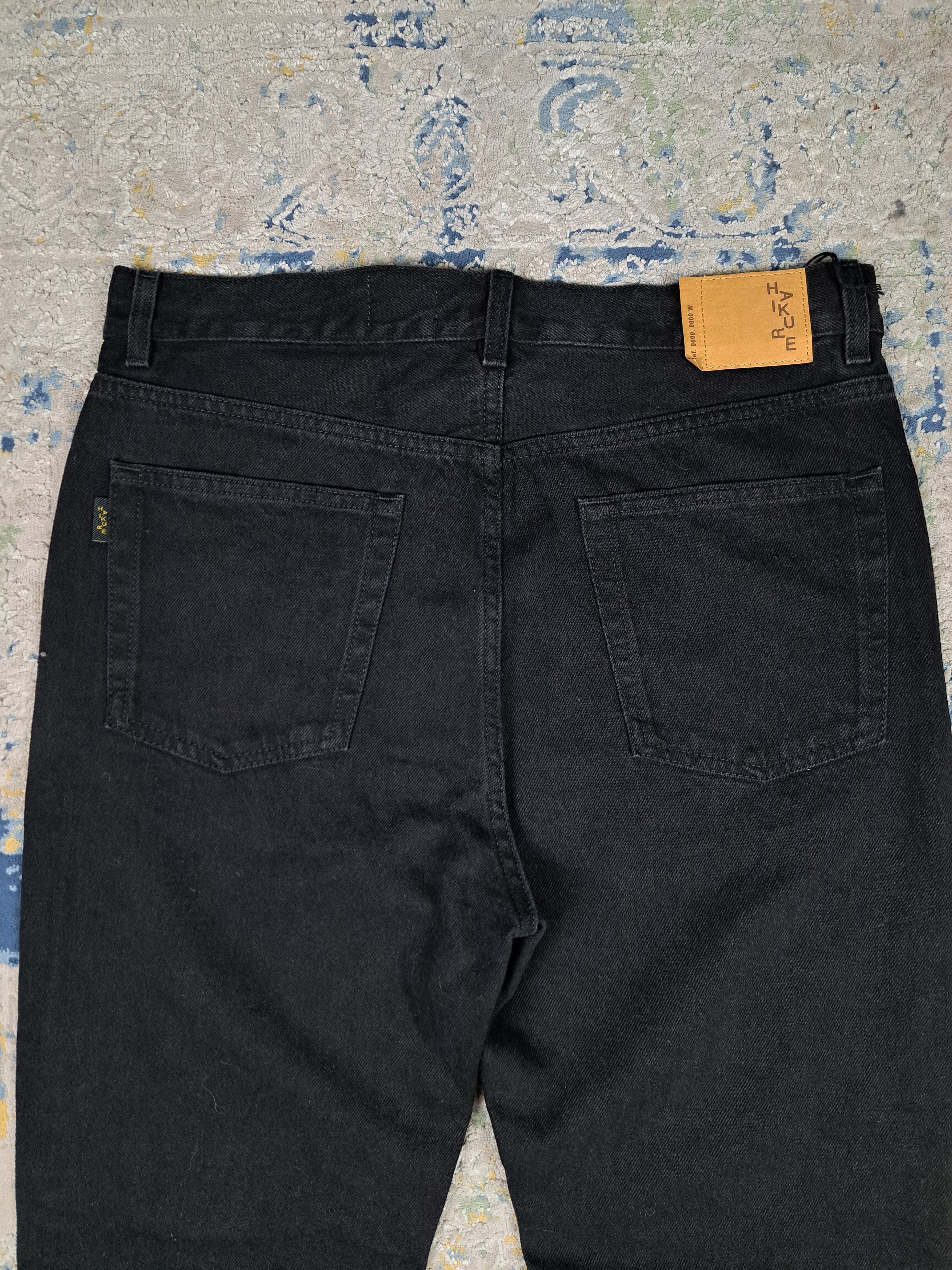 Haikure $220 RRP BNWT Haikure Fergus Black Rinse Wide Leg Denim Size US 33 - 3 Thumbnail