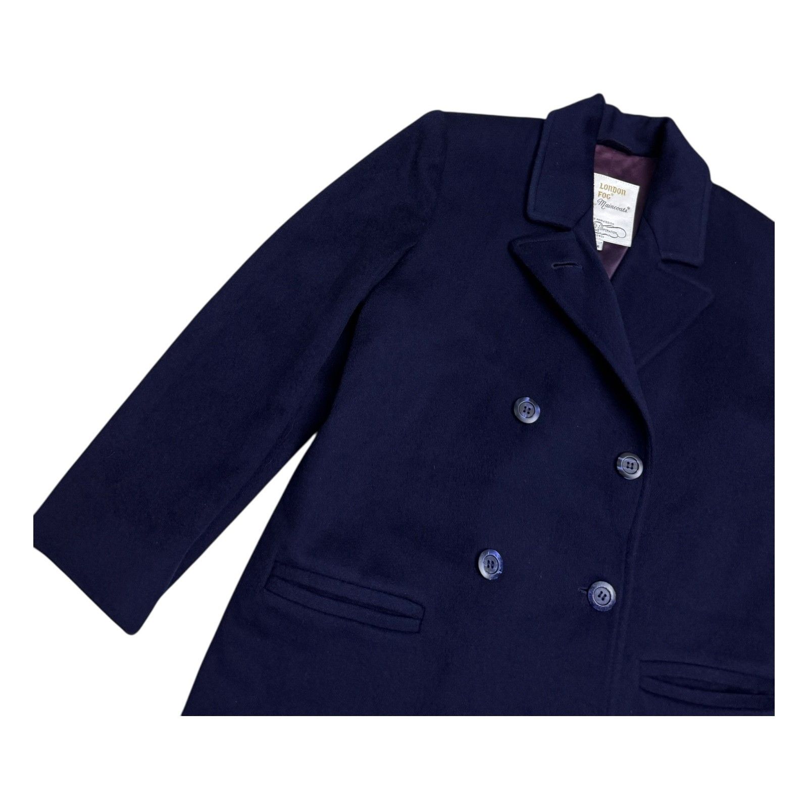 London Fog LONDON FOG Maincoats Vintage Winter Pea Coat 6 Petite Size M / US 6-8 / IT 42-44 - 4 Thumbnail